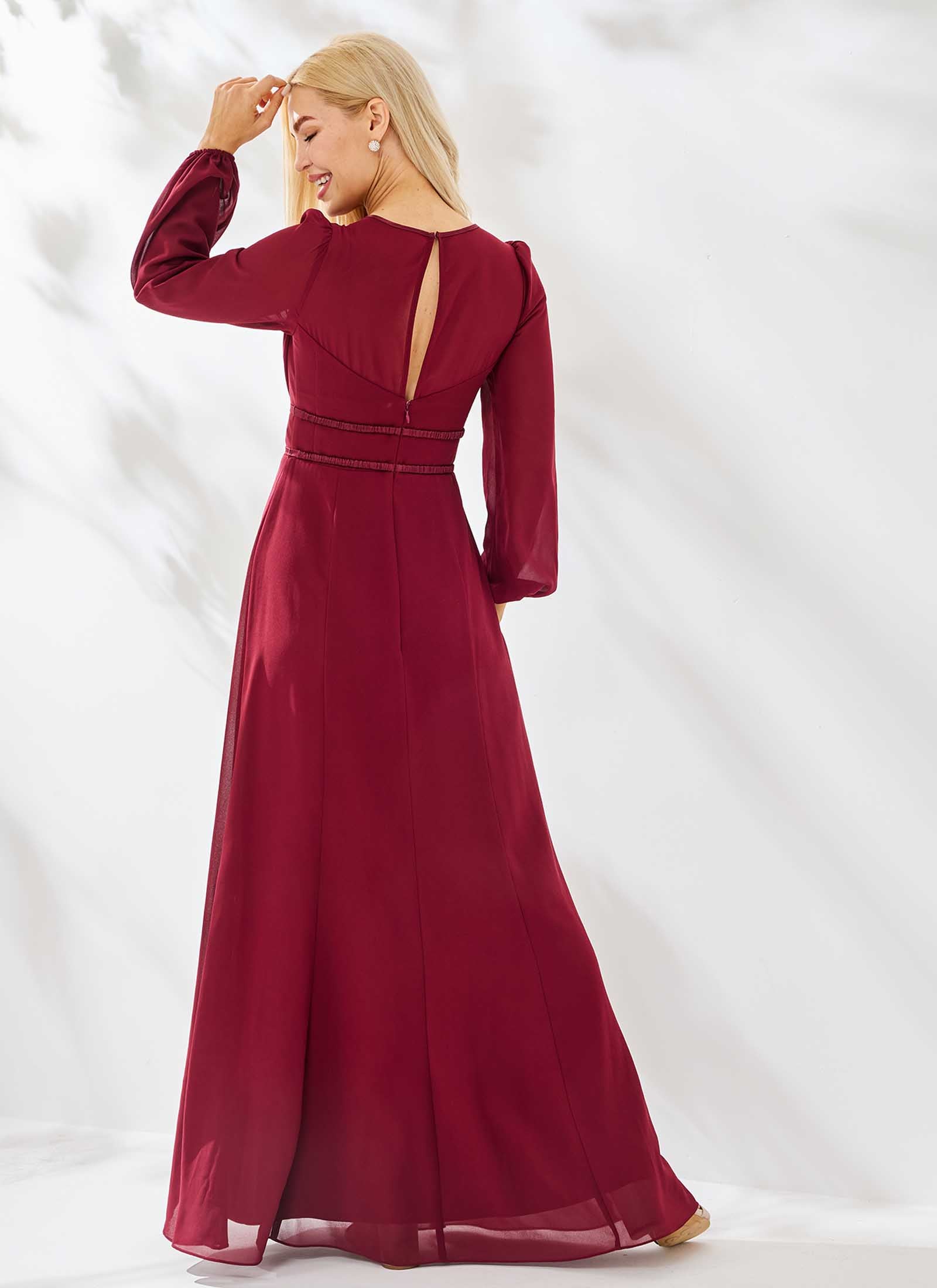 Allure Dress, Dark Burgundy