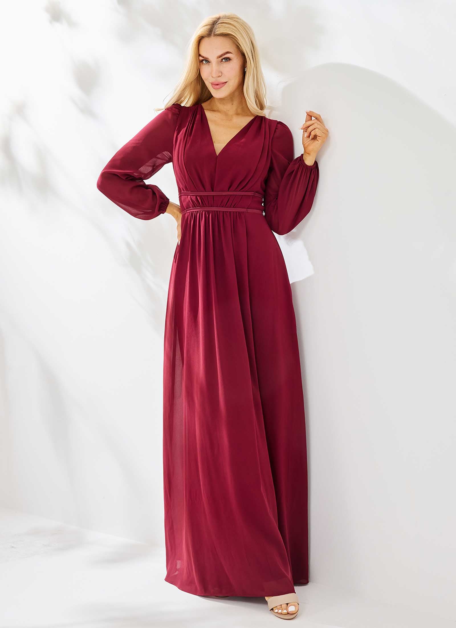 Allure Dress, Dark Burgundy
