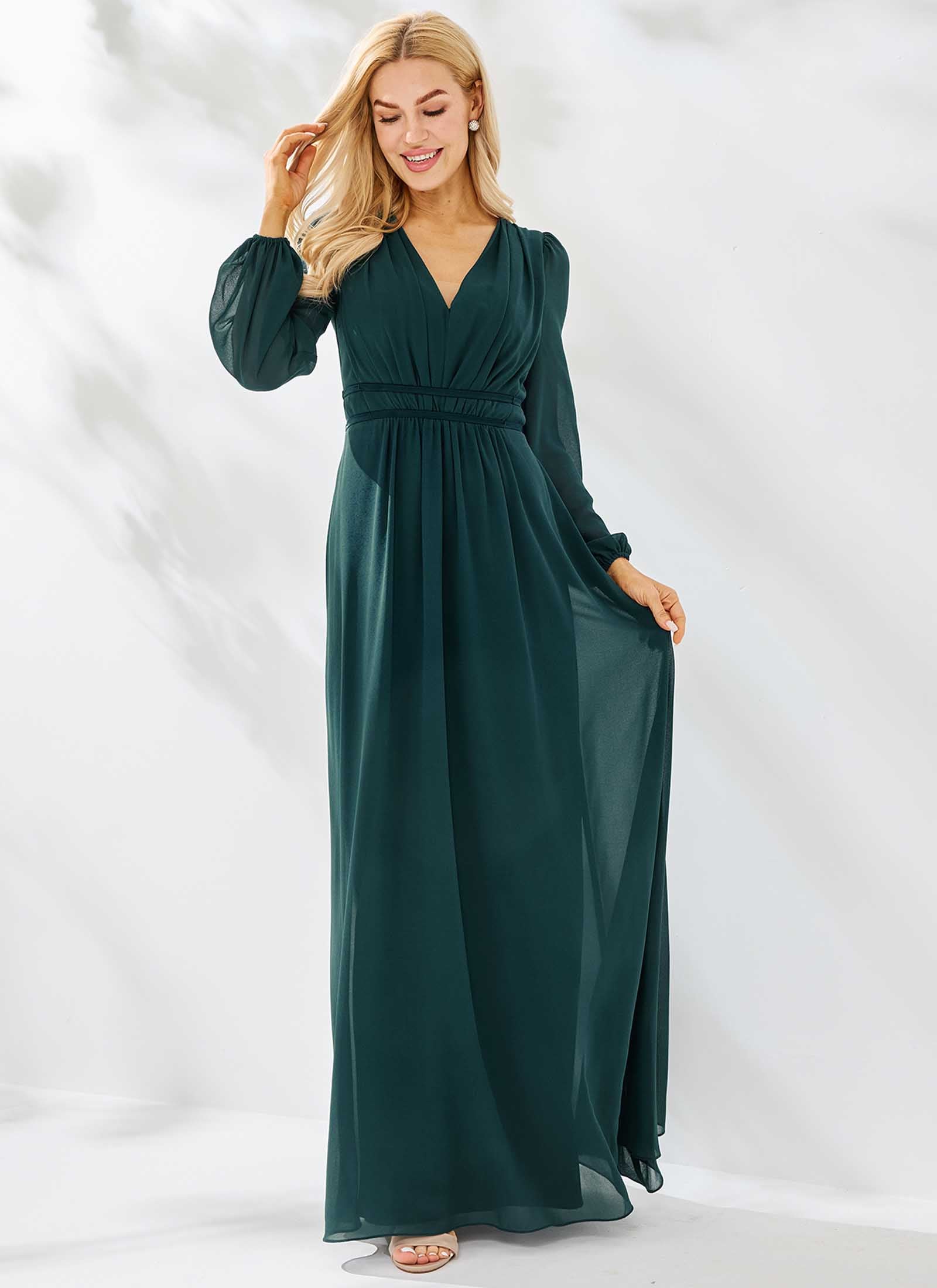 Allure Dress, Teal Green