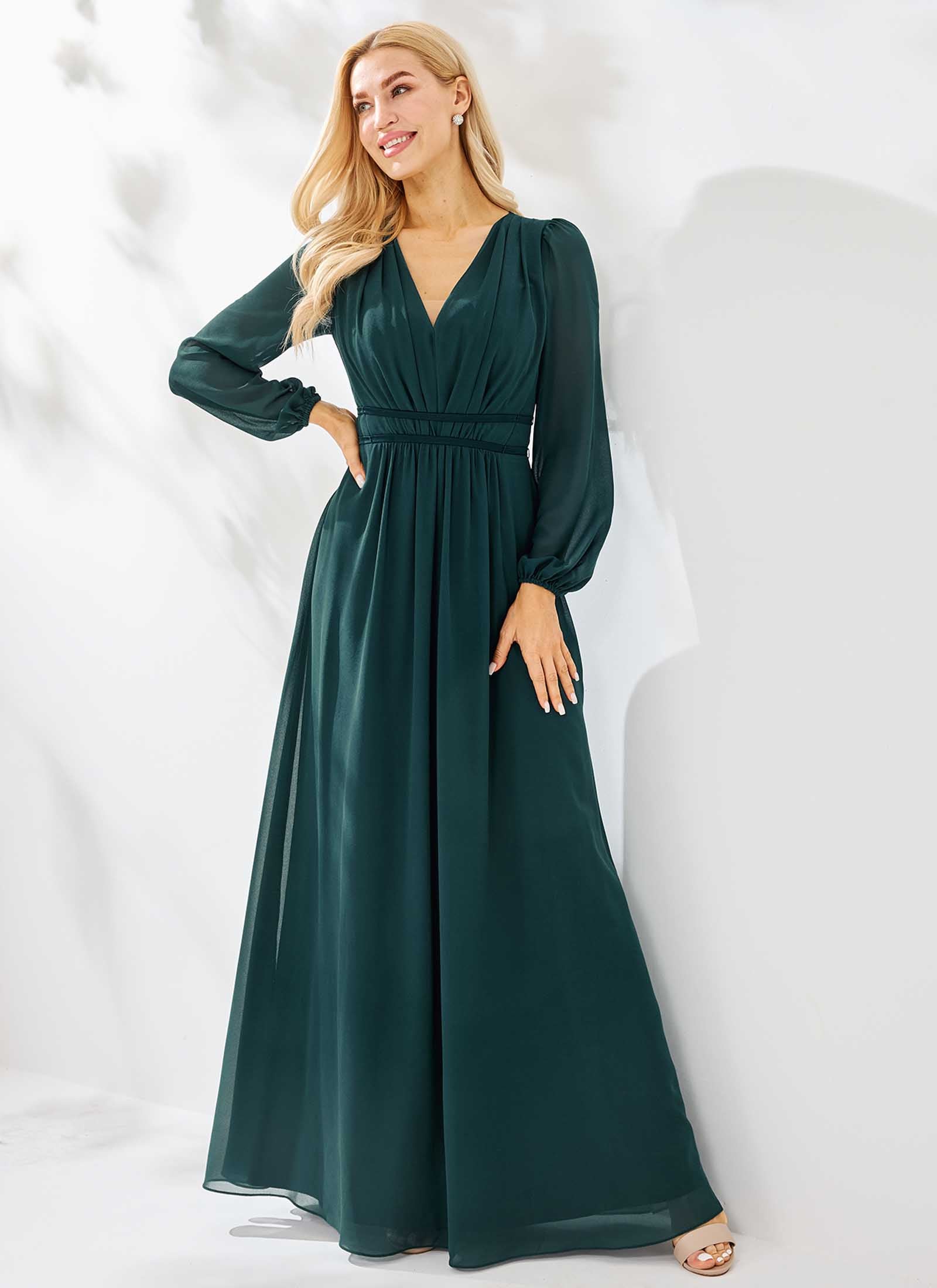 Allure Dress, Teal Green