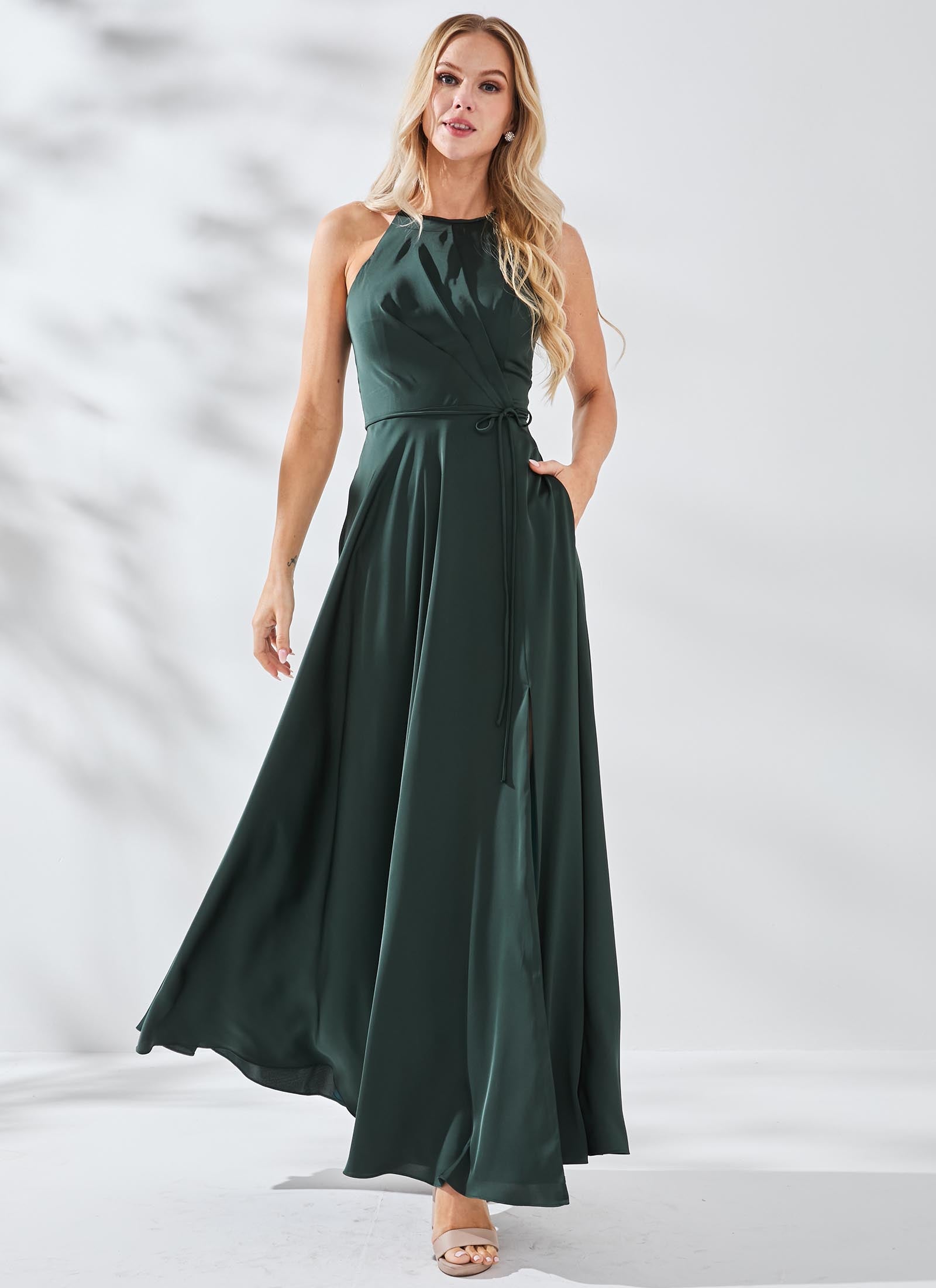 Adeline Dress, Dark Green