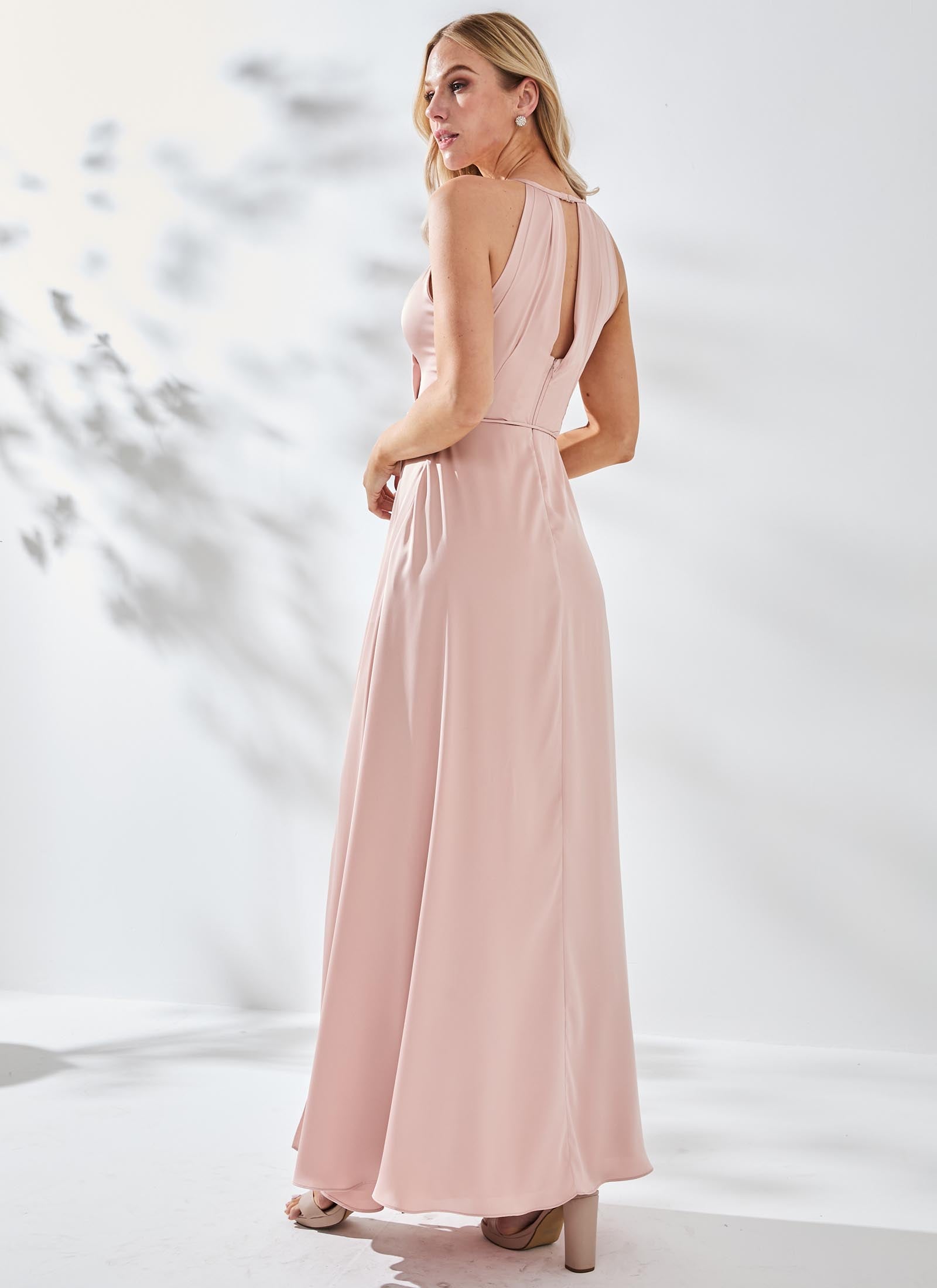 Adeline Dress, Neutral Blush