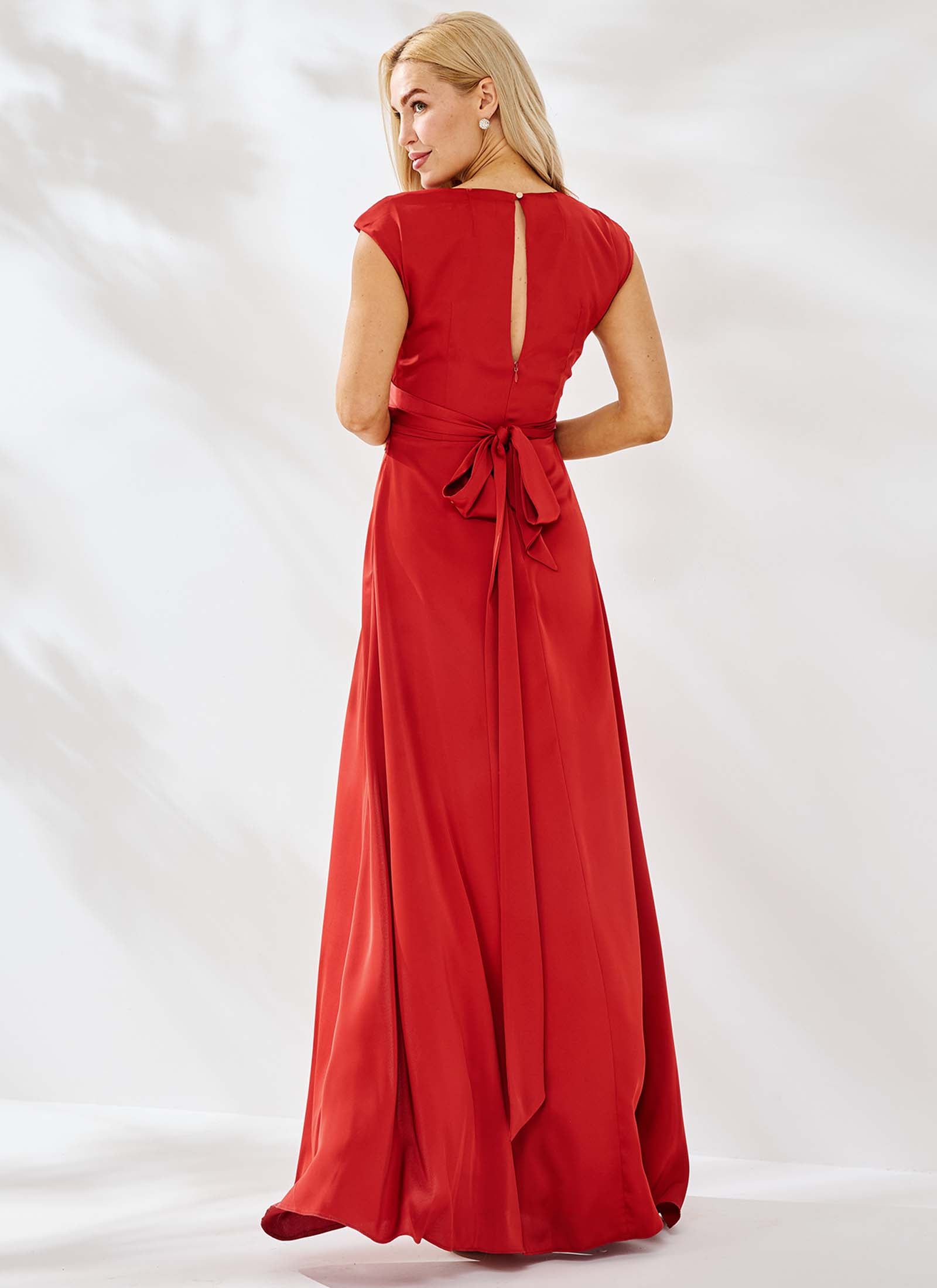 Aurelia Dress, Rust Red