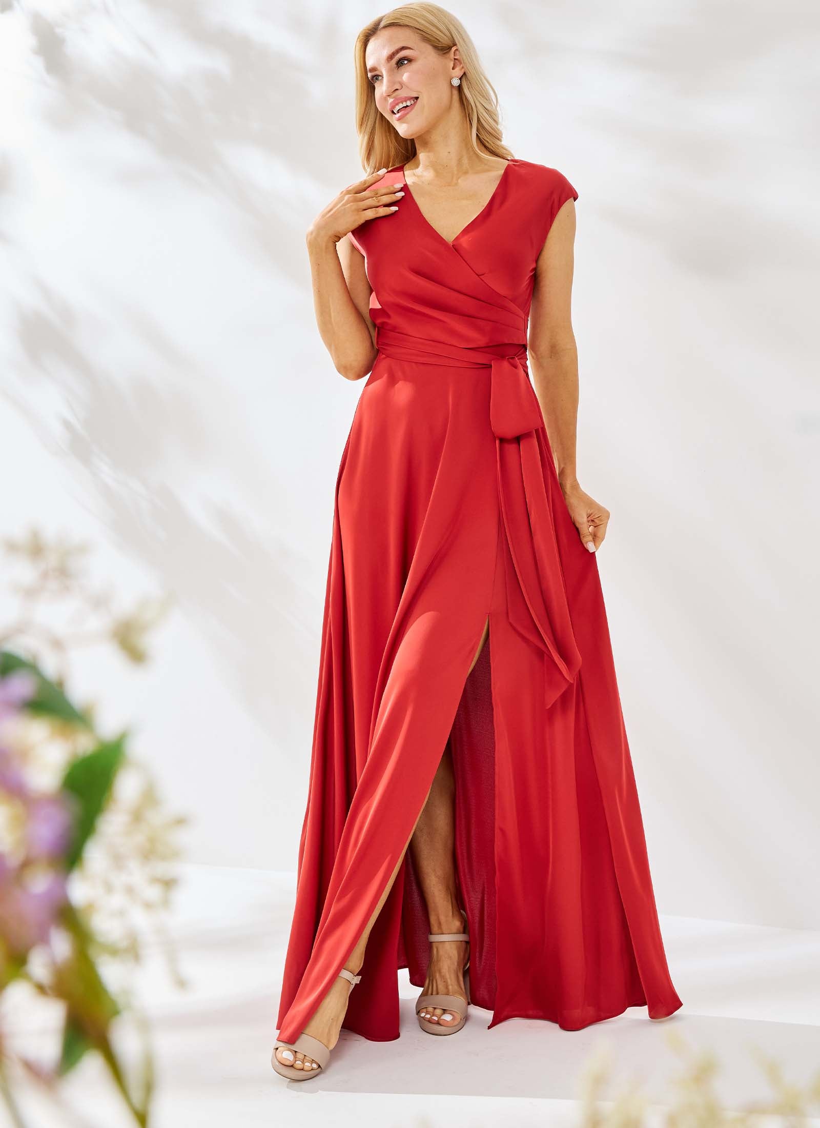 Aurelia Dress, Rust Red