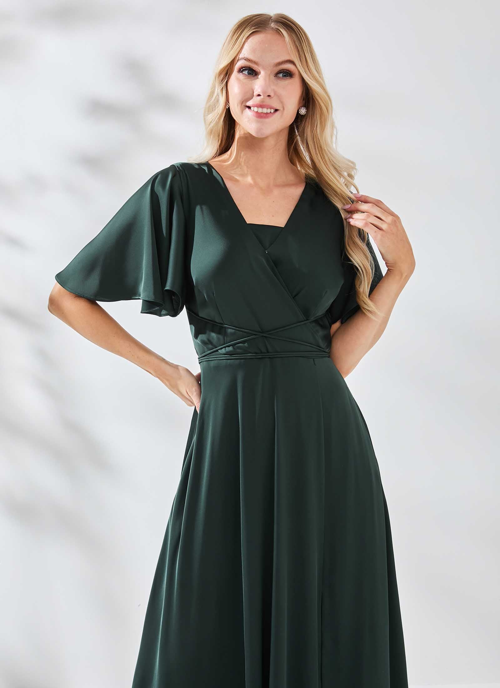 Ariana Dress, Dark Green