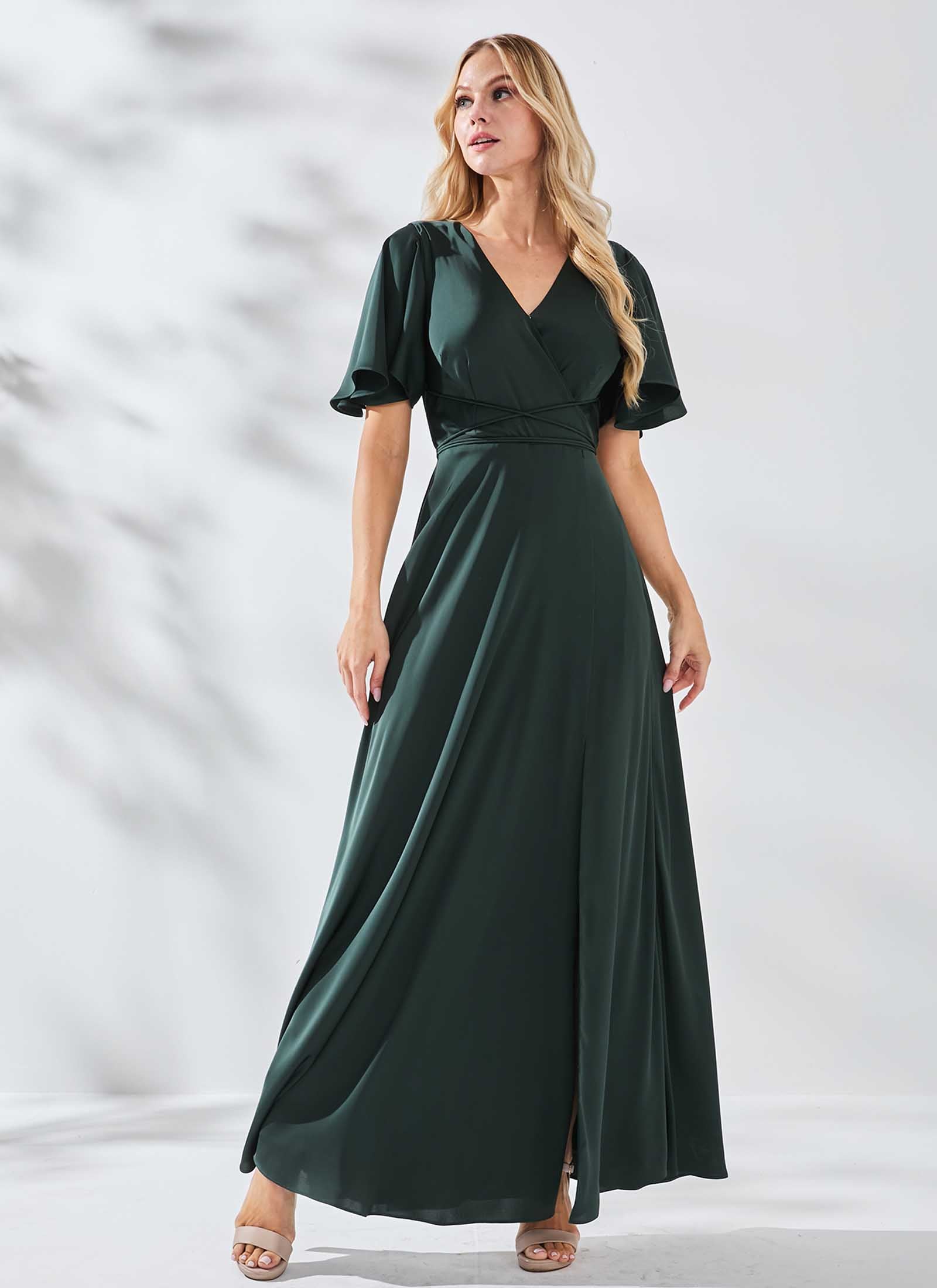 Ariana Dress, Dark Green