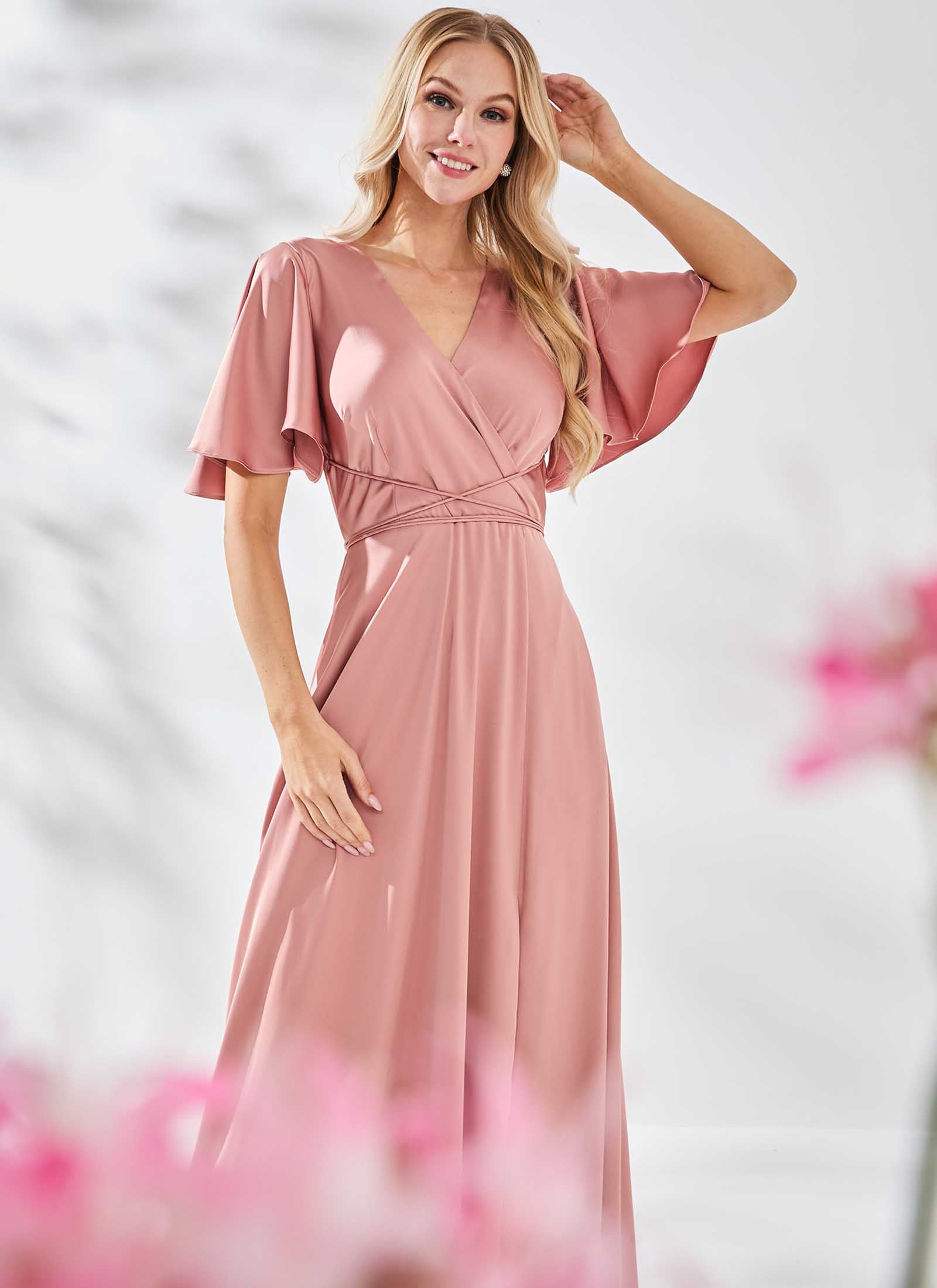 Ariana Dress, Blush Pink