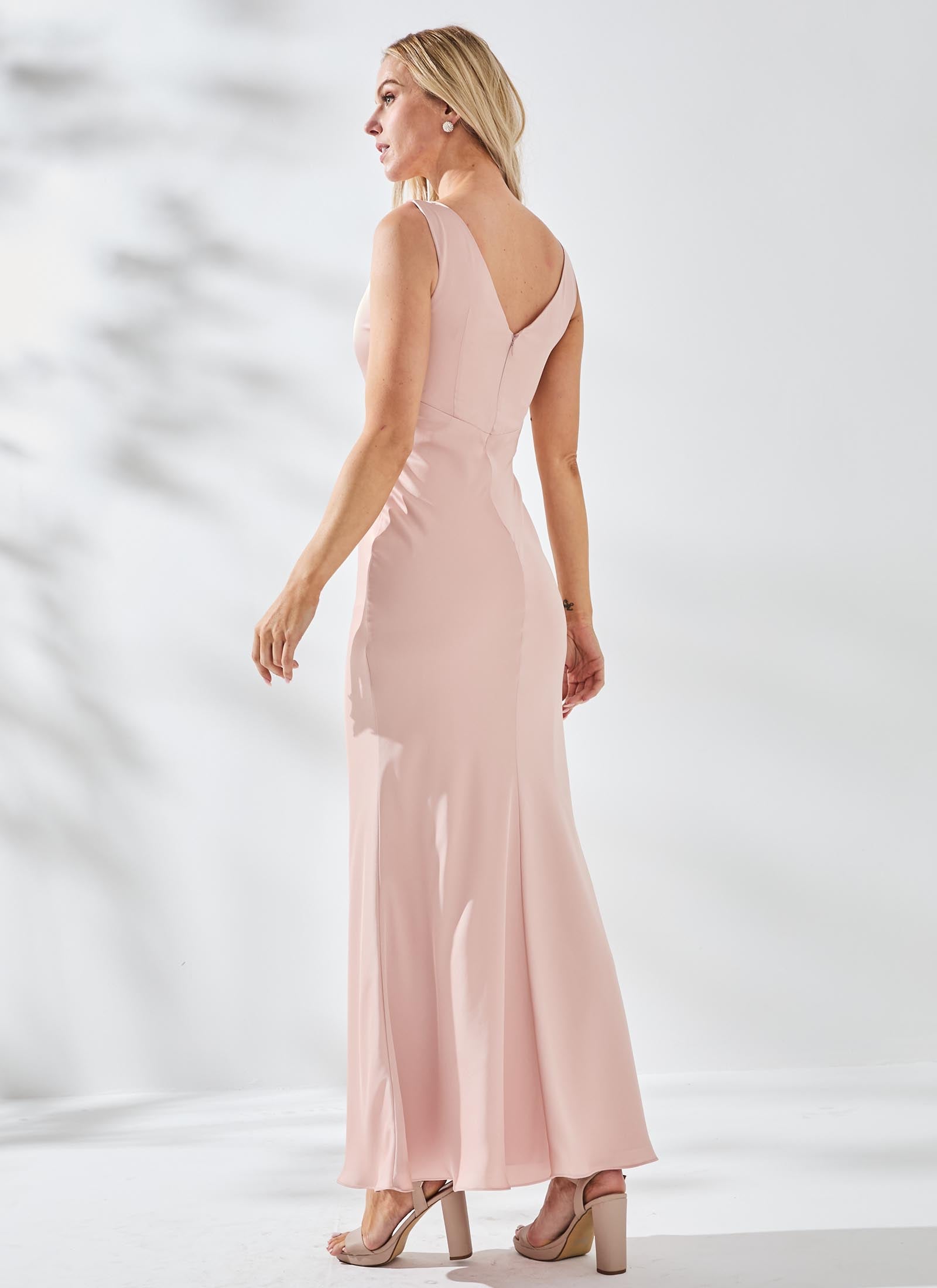 Athena Dress, Neutral Blush