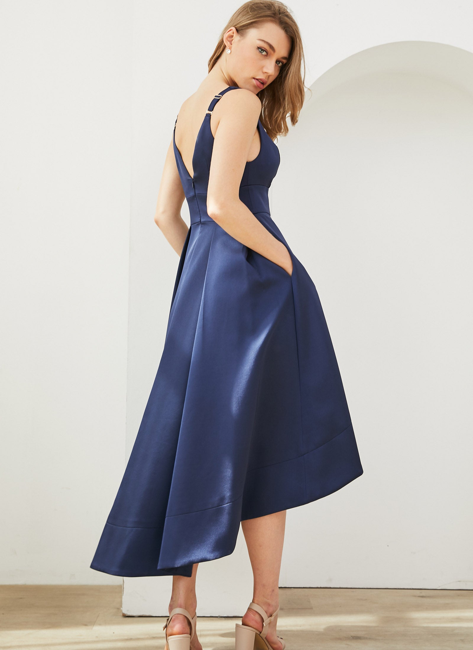 Audrey Dress, Navy