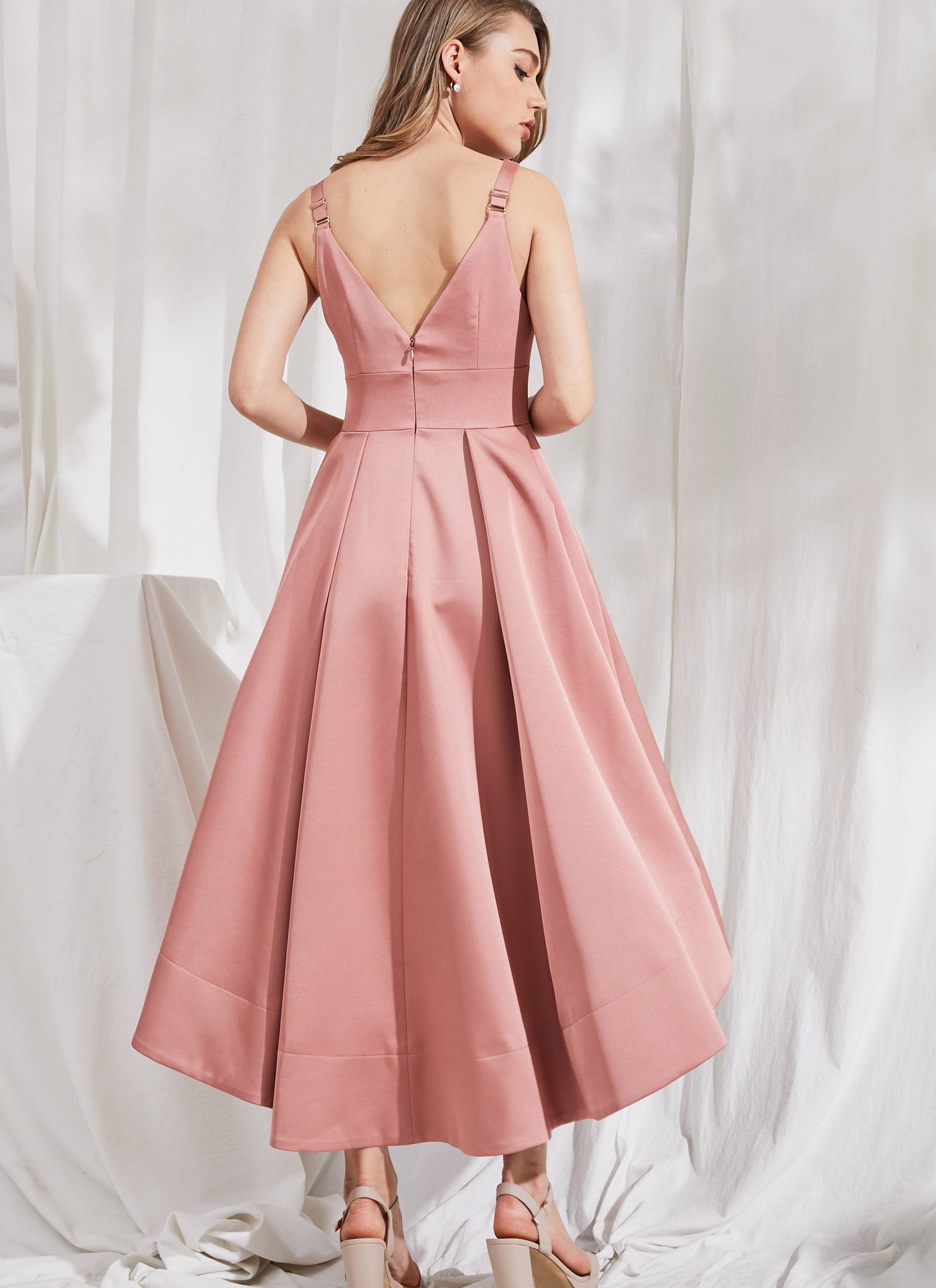 Audrey Dress, Blush Pink