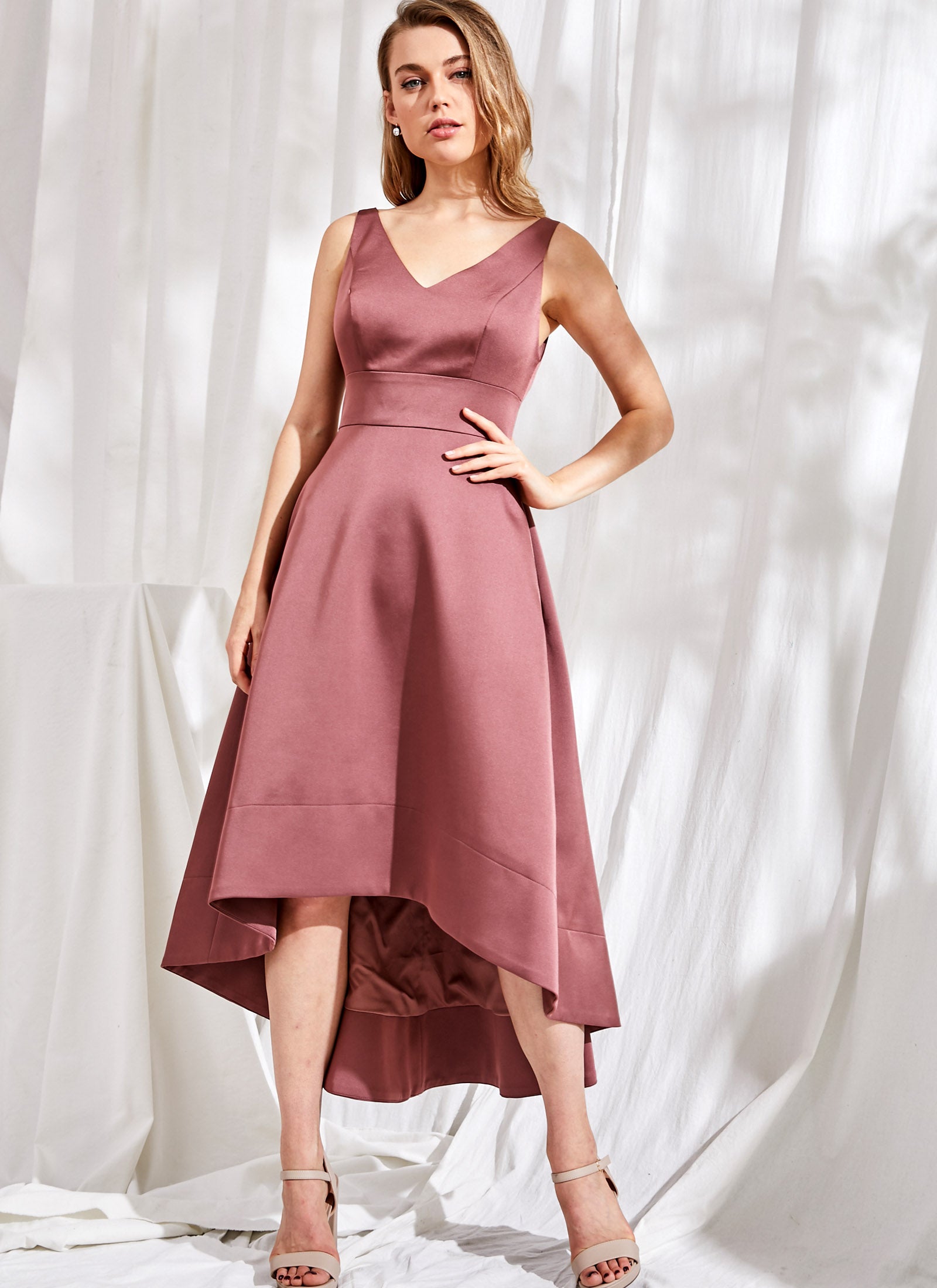 Audrey Dress, Tea Rose