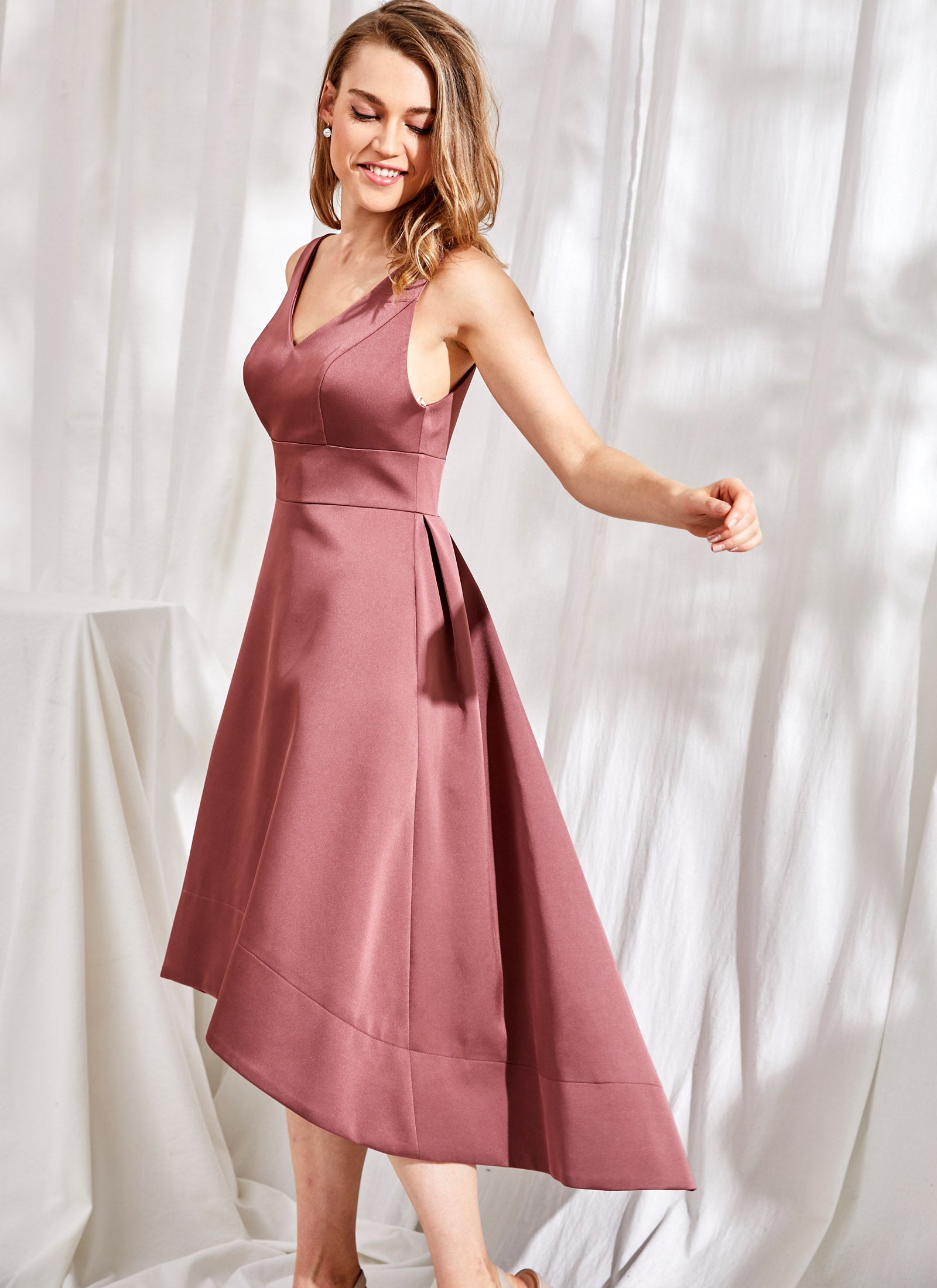 Audrey Dress, Tea Rose