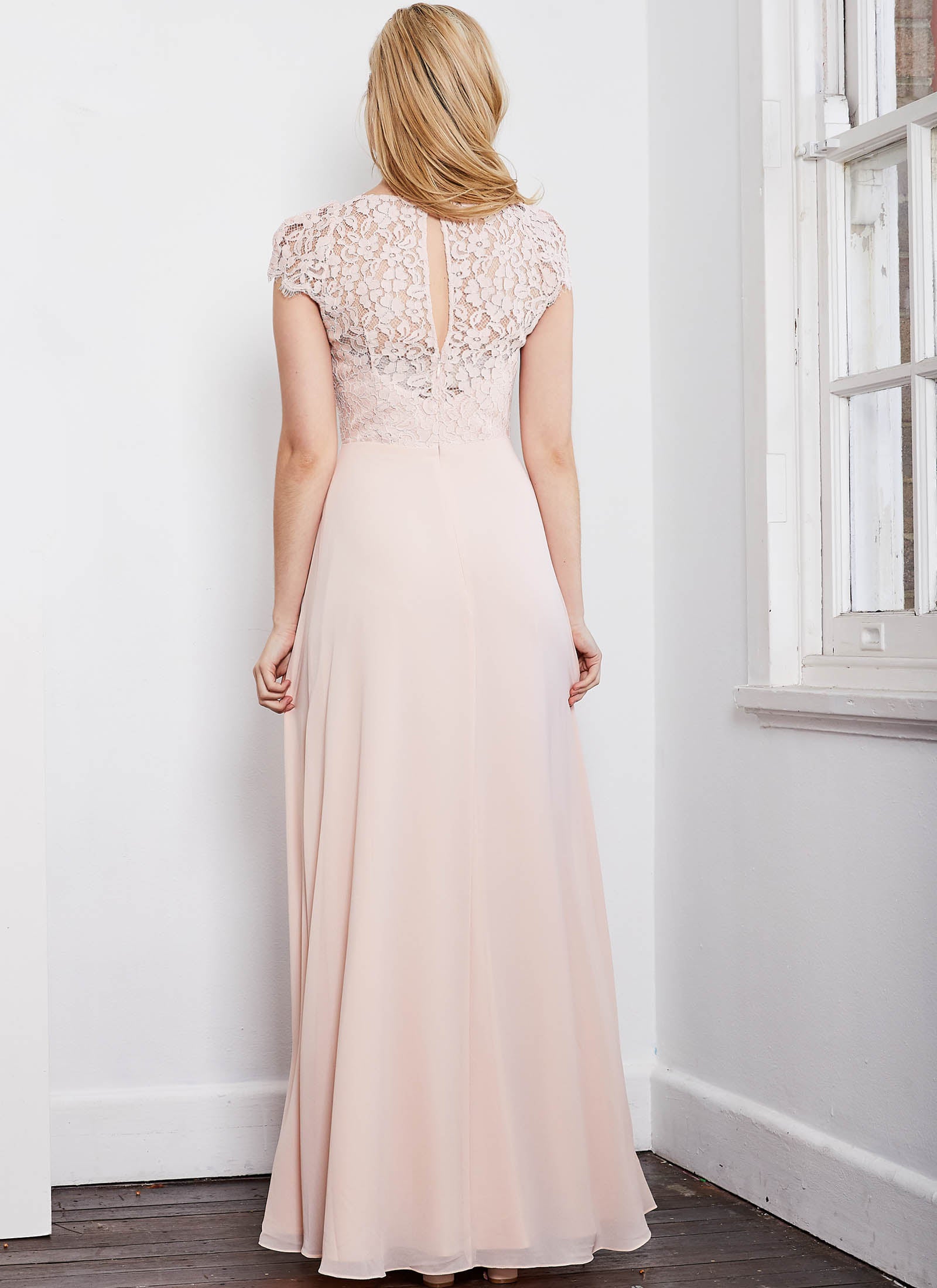 Laced with Romance Dress, Light Blush Pink
