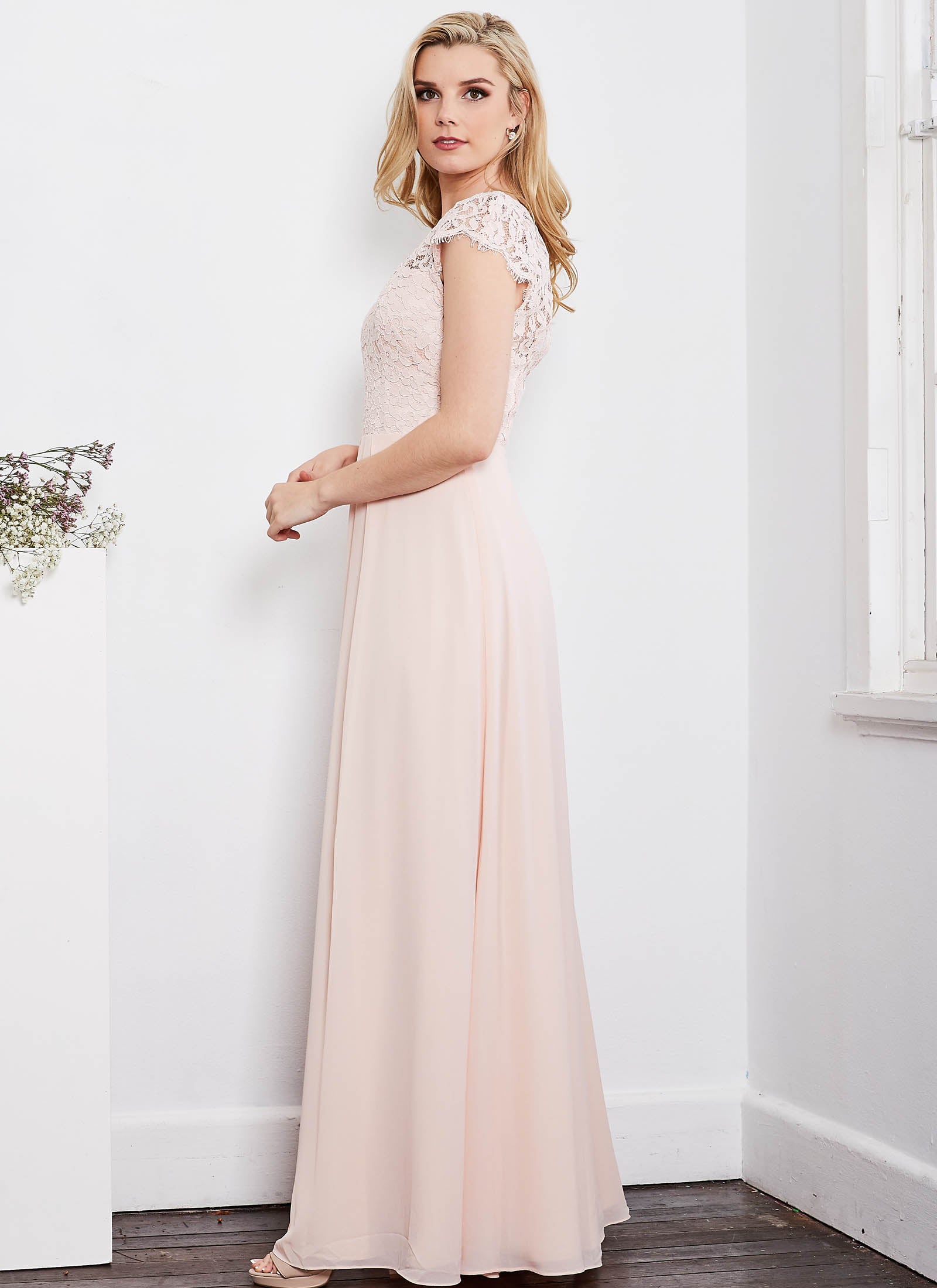 Laced with Romance Dress, Light Blush Pink