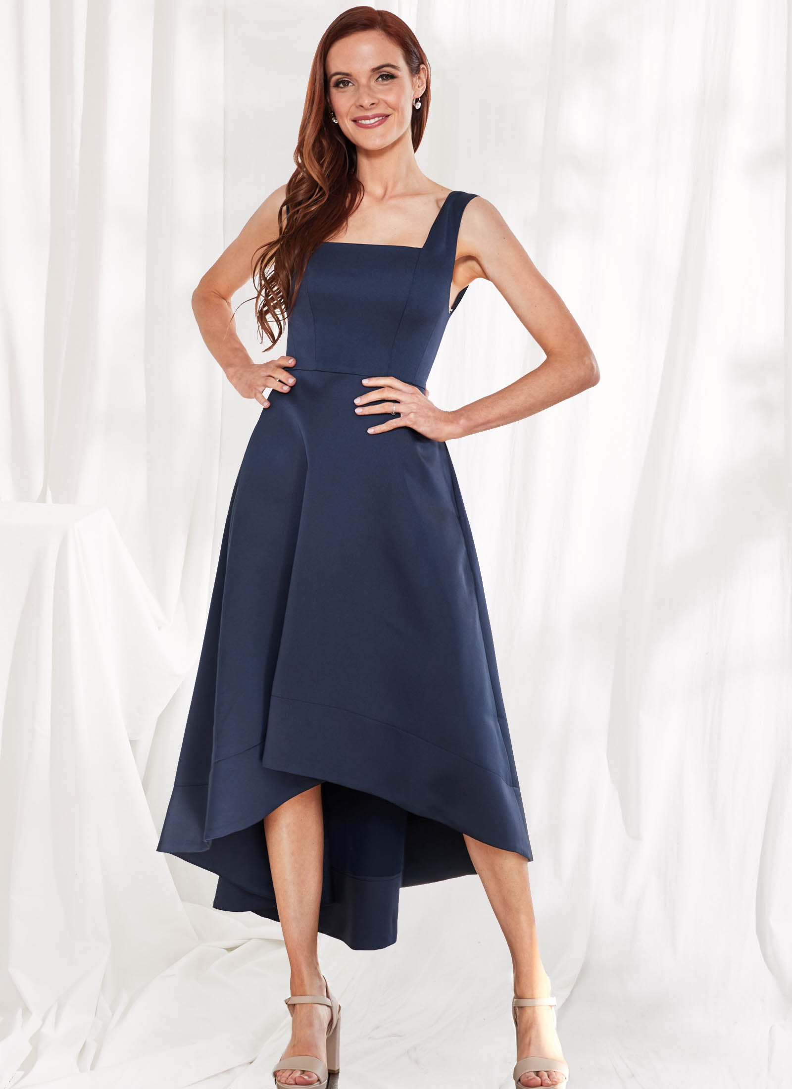 Audette Dress, Navy