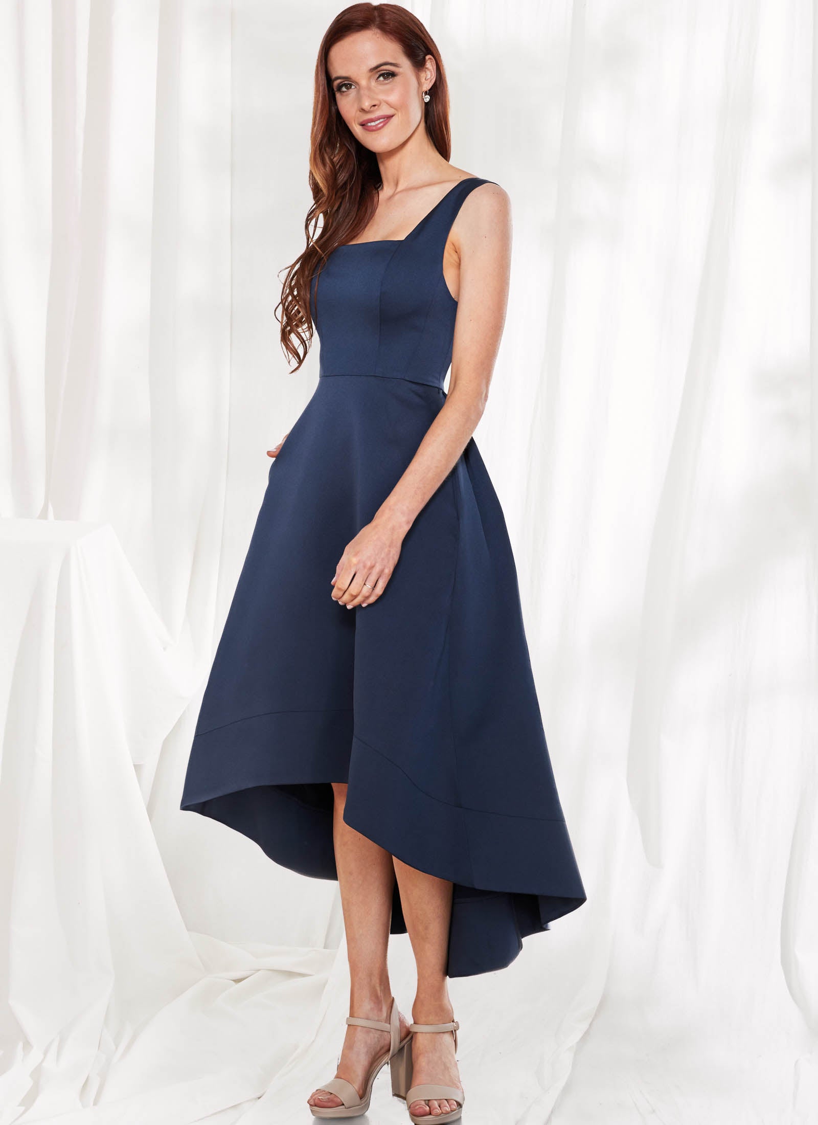Audette Dress, Navy