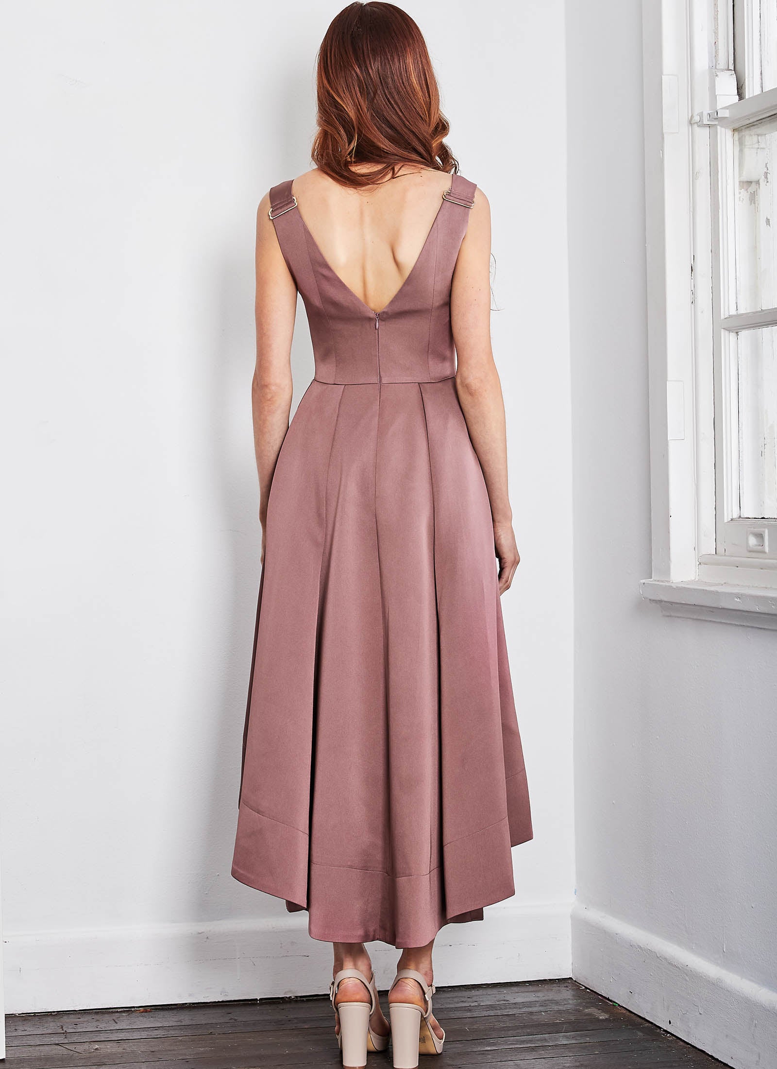 Audette Dress, Tea Rose