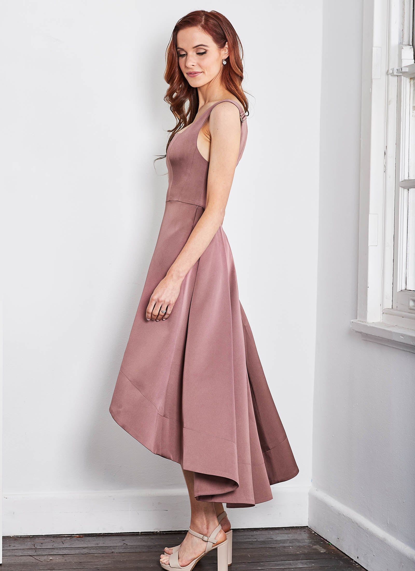 Audette Dress, Tea Rose