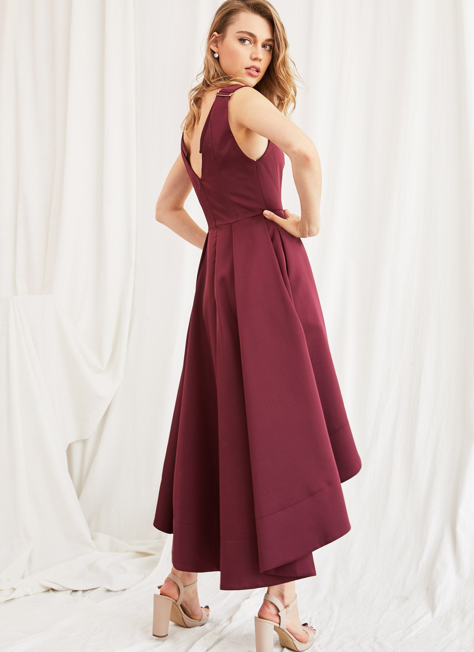 Audette Dress, Wine