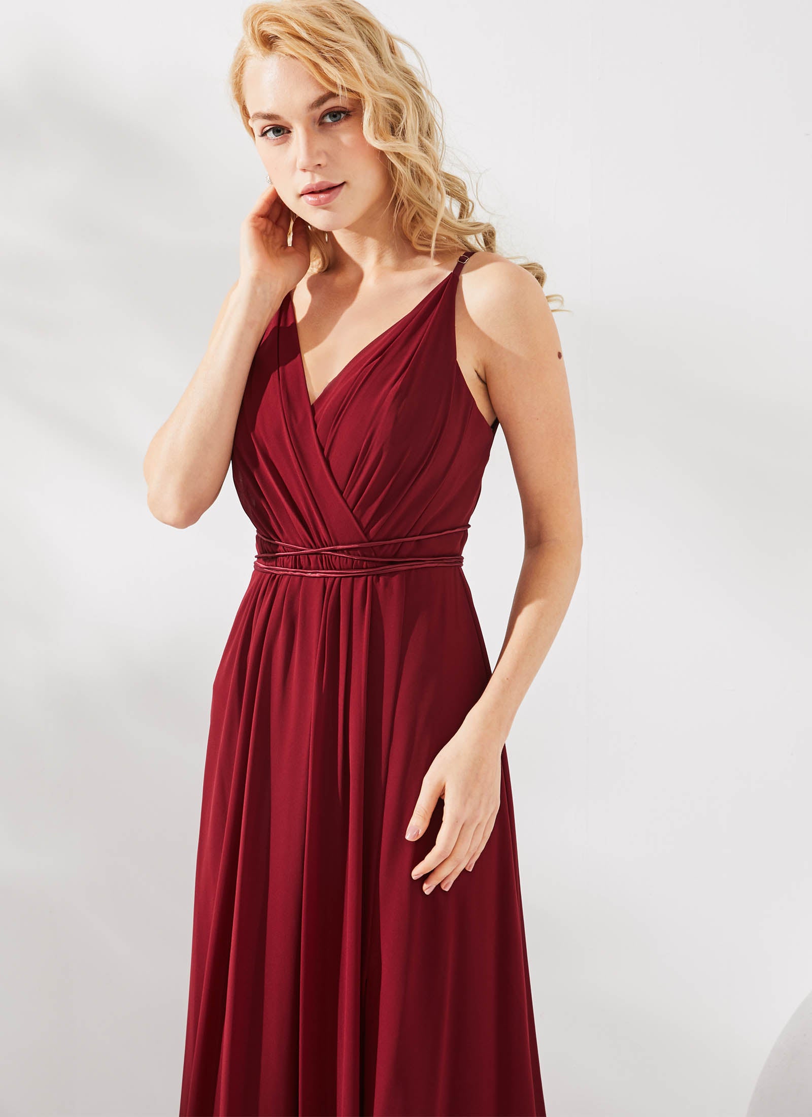 Aries Dress, Dark Burgundy