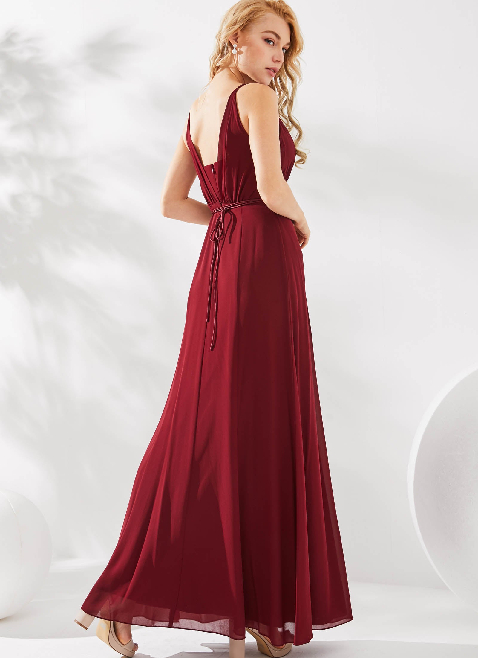 Aries Dress, Dark Burgundy