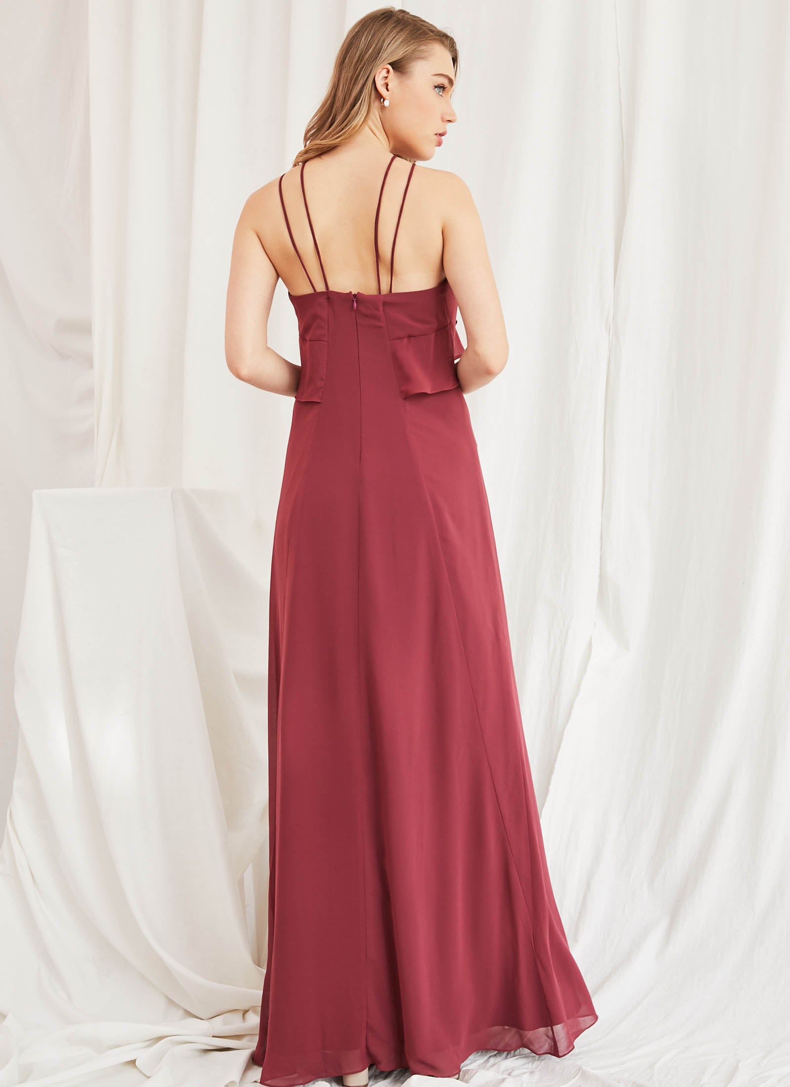 Cascades Dress, Cinnamon Rose