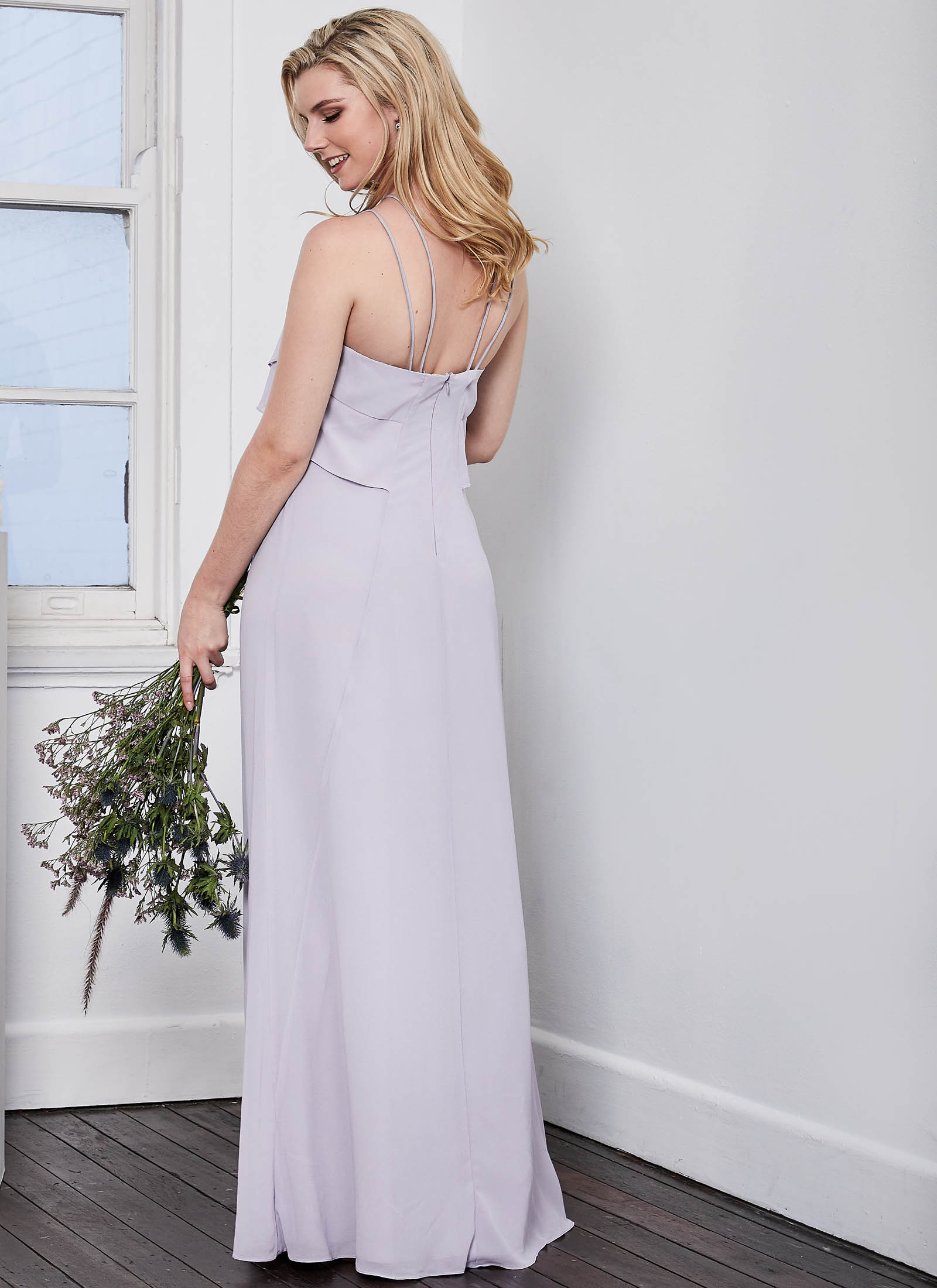 Cascades Dress, Dusty Mauve