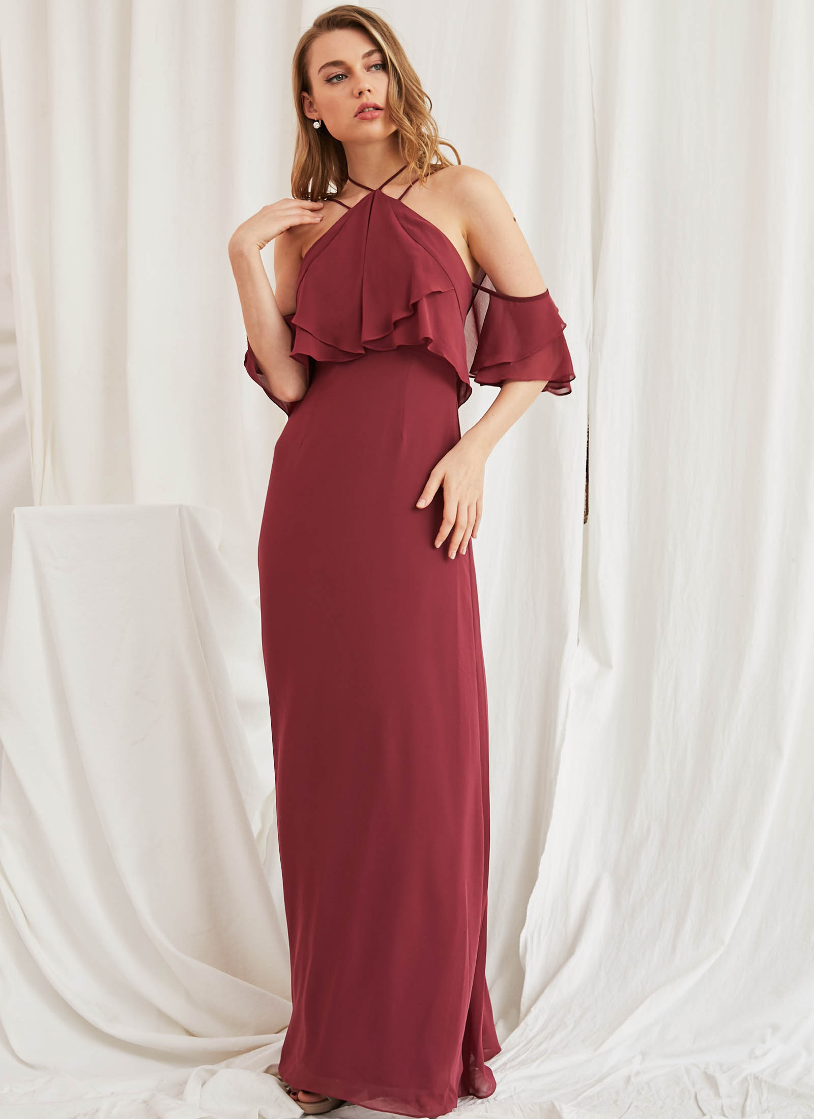 Cascades Dress, Cinnamon Rose