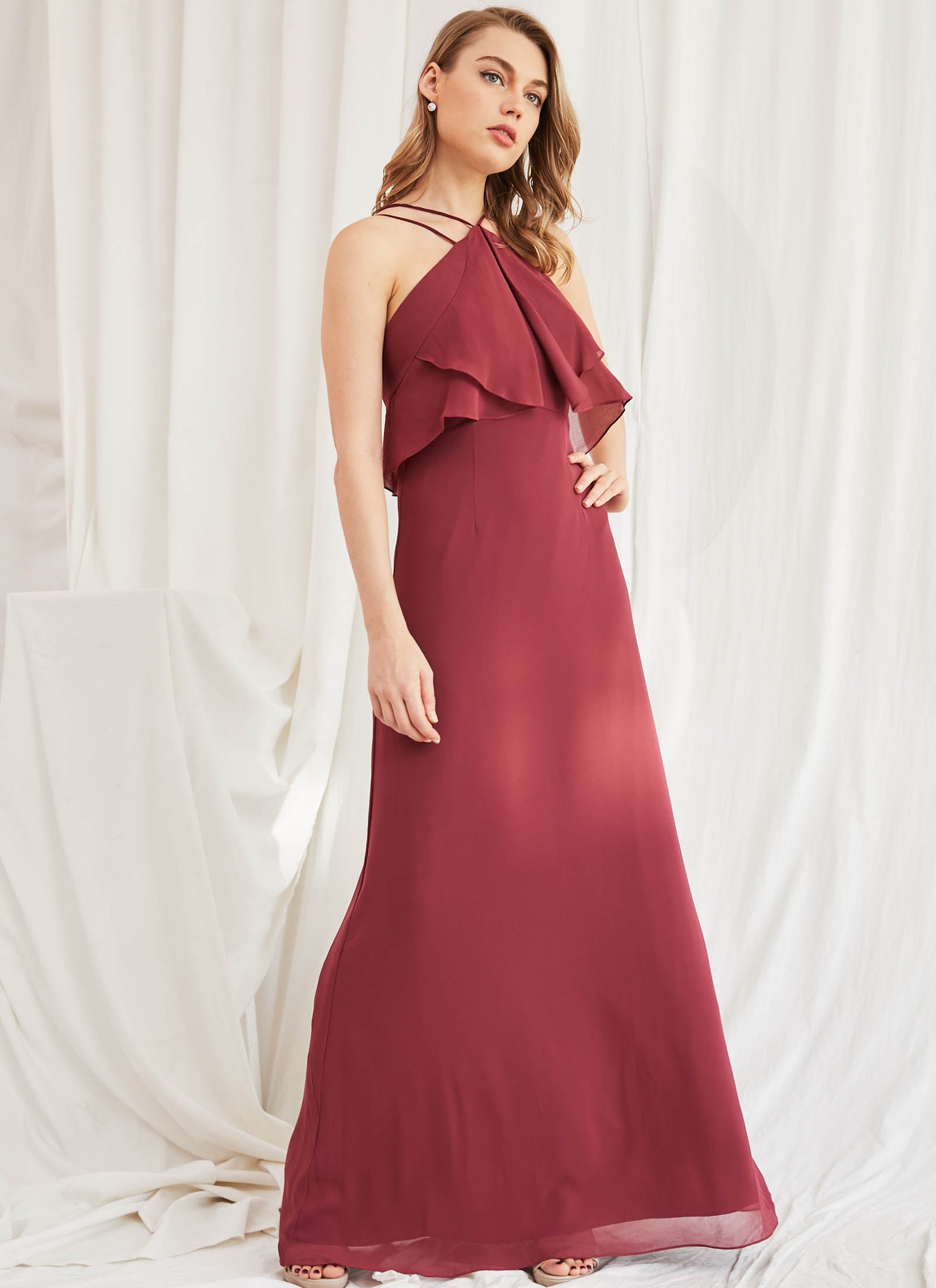 Cascades Dress, Cinnamon Rose