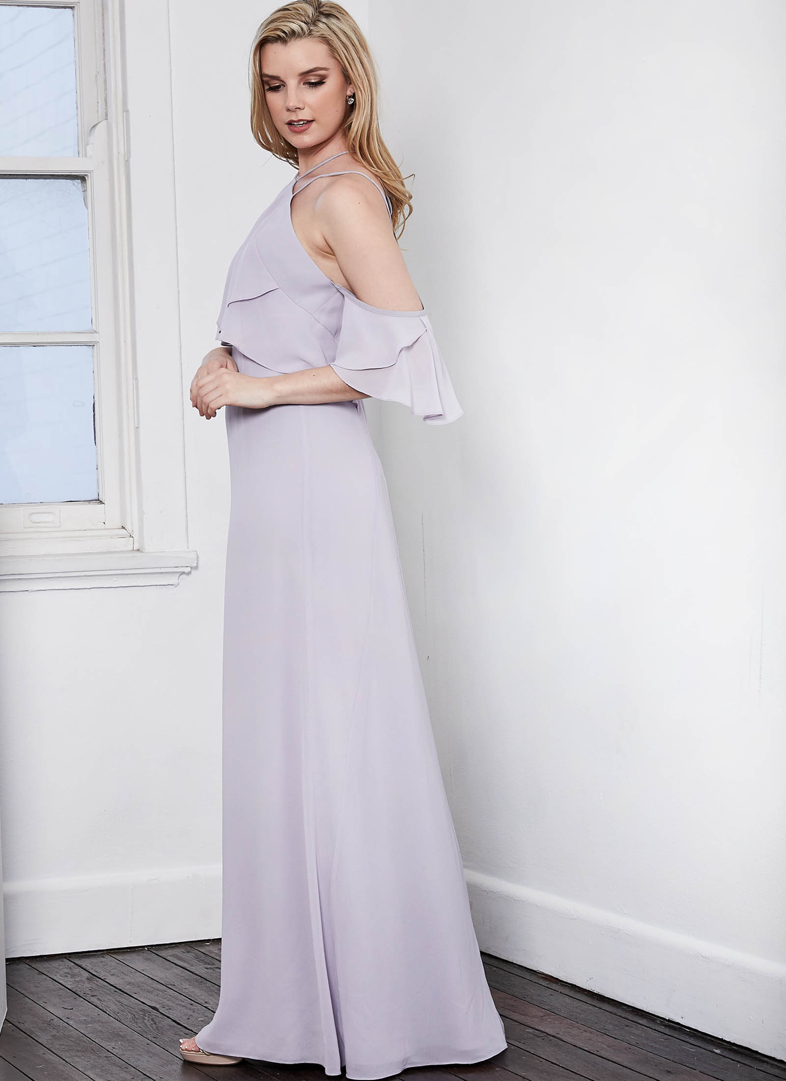 Cascades Dress, Dusty Mauve