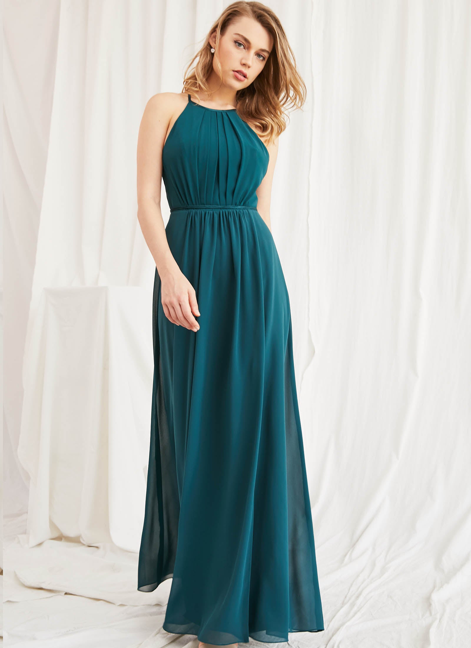 Adelle Dress, Teal Green