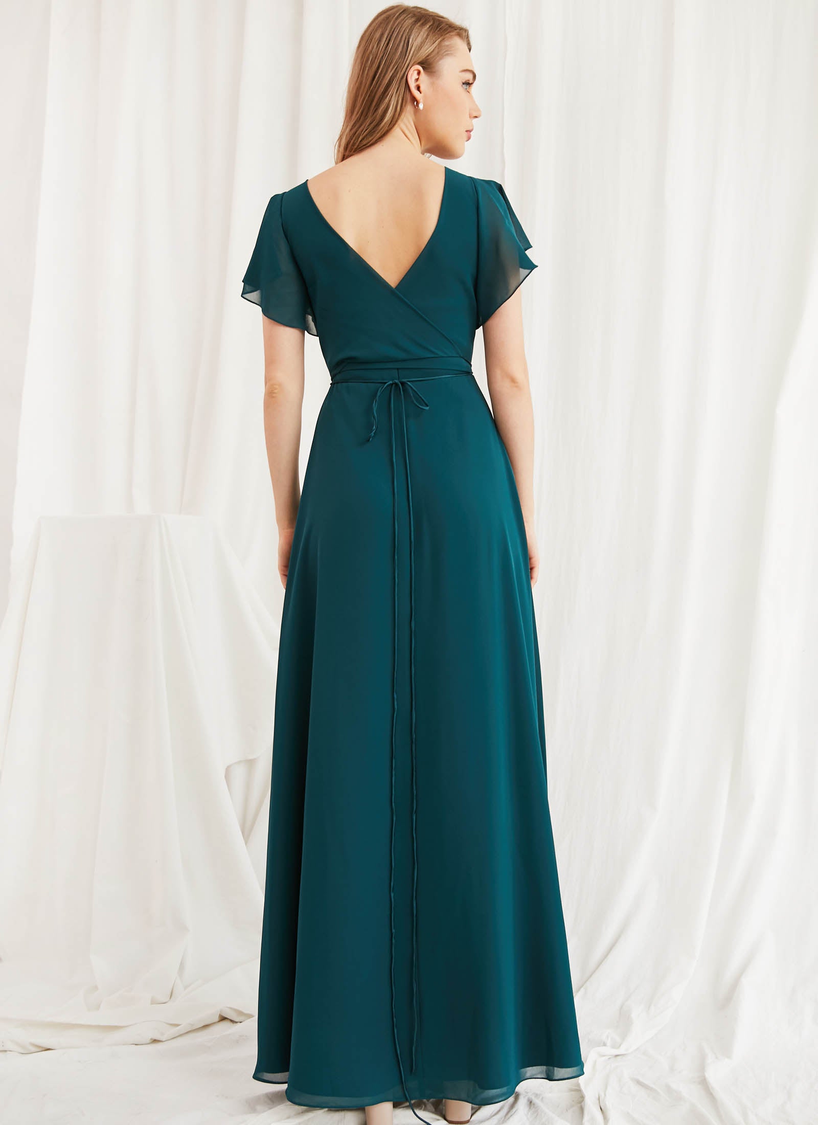 Arielle Dress, Teal Green