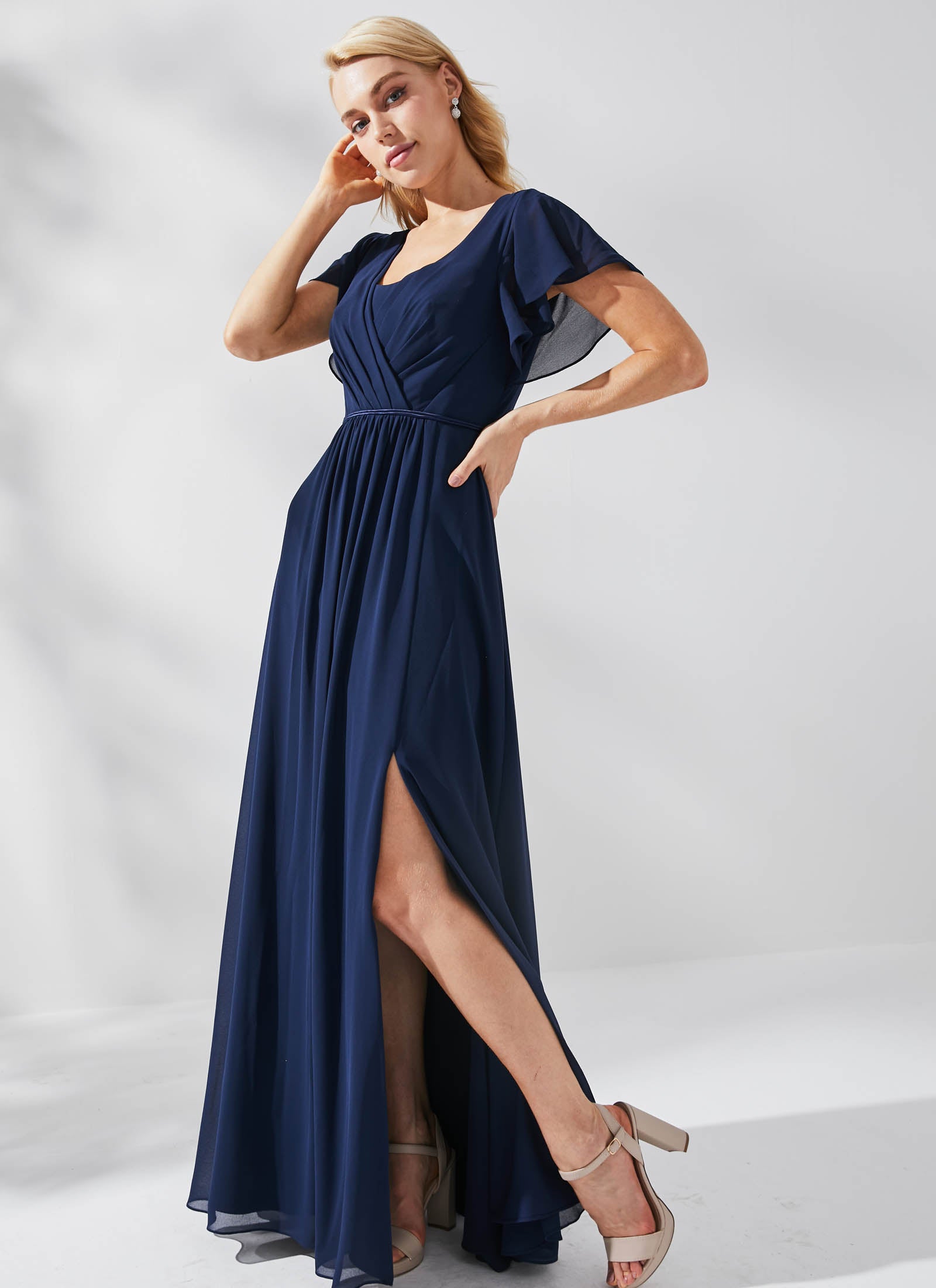 Arielle Dress, Navy