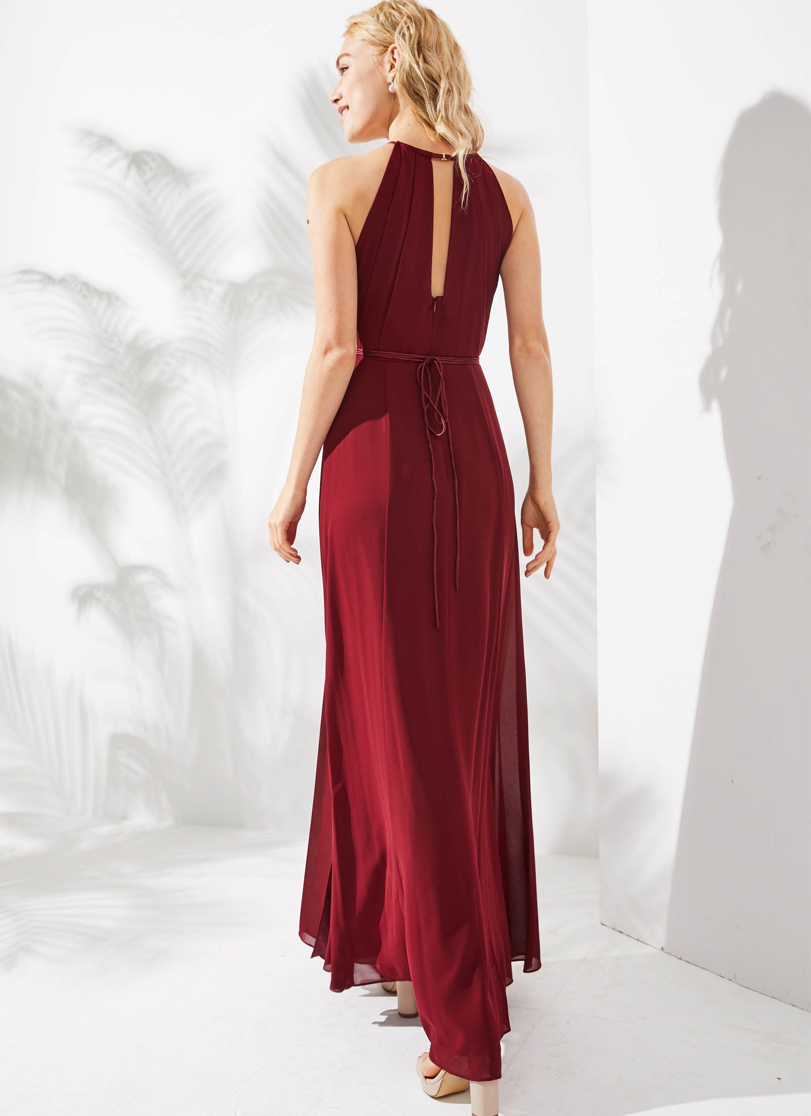 Adelle Dress, Dark Burgundy
