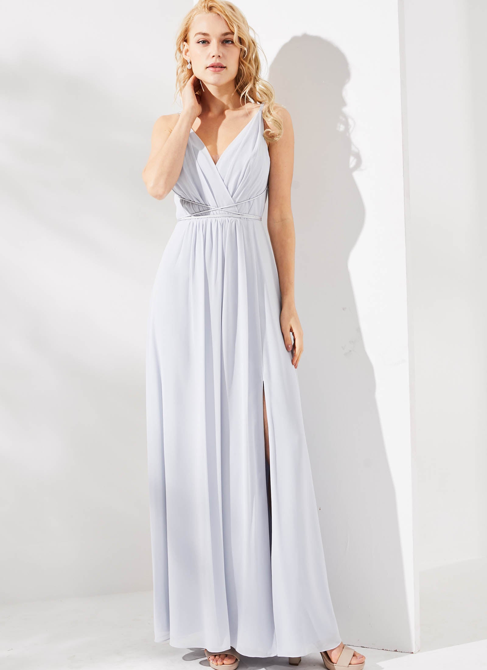 Aries Dress, Light Dusty Blue