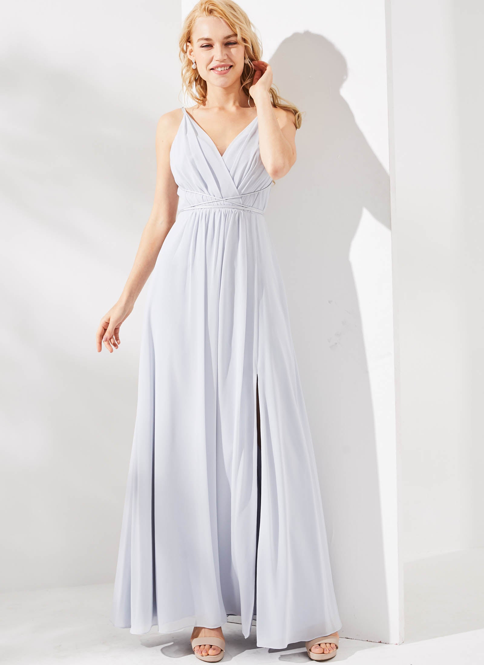 Aries Dress, Light Dusty Blue