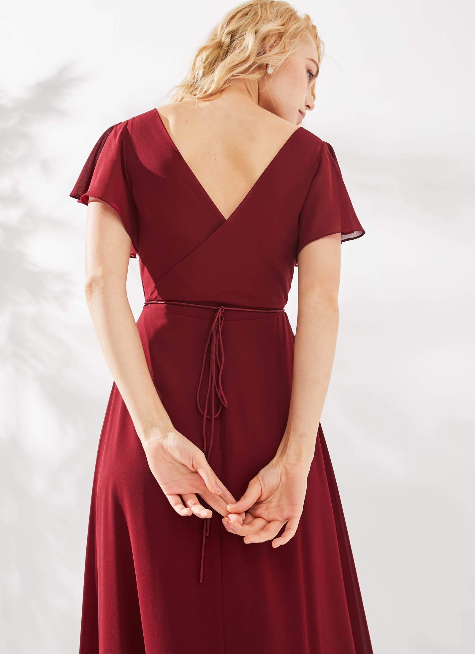 Arielle Dress, Dark Burgundy