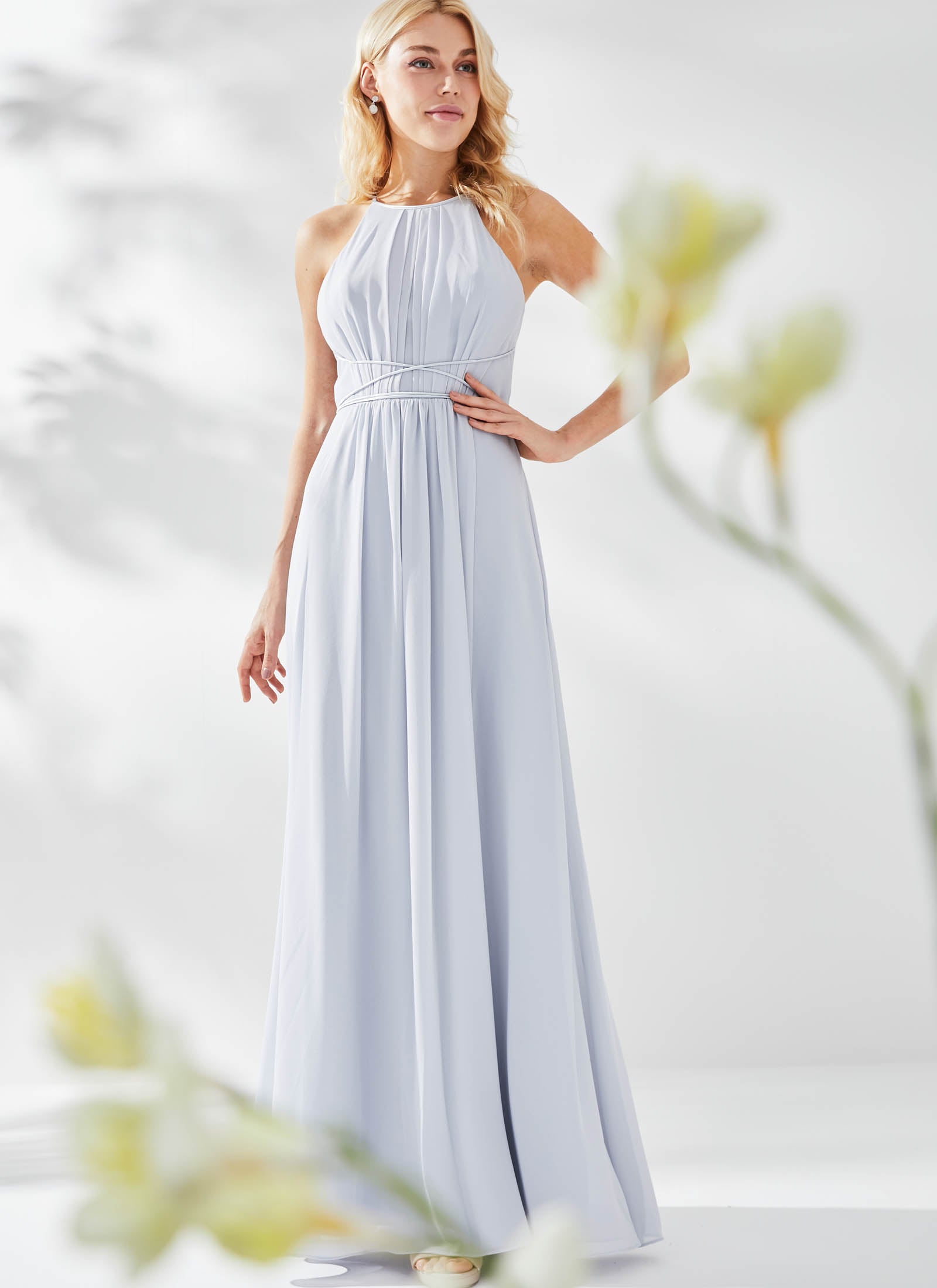 Adelle Dress, light dusty blue