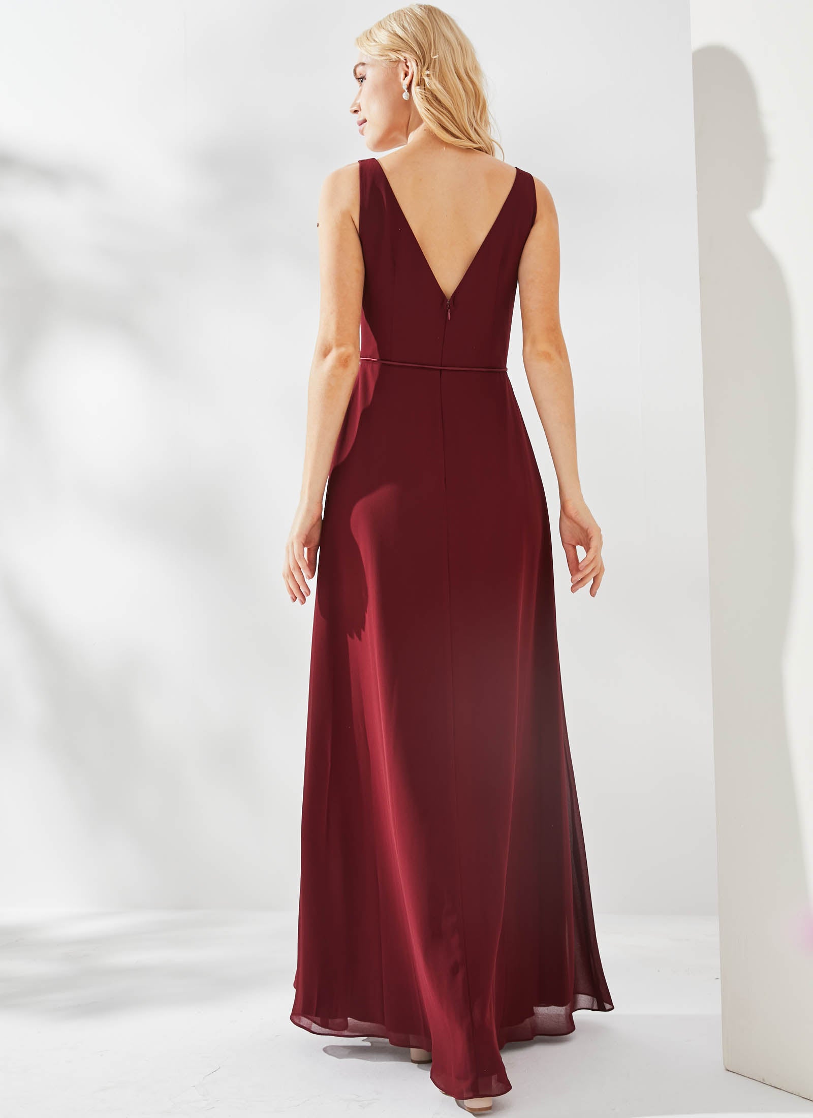 Ava Dress, Dark Burgundy