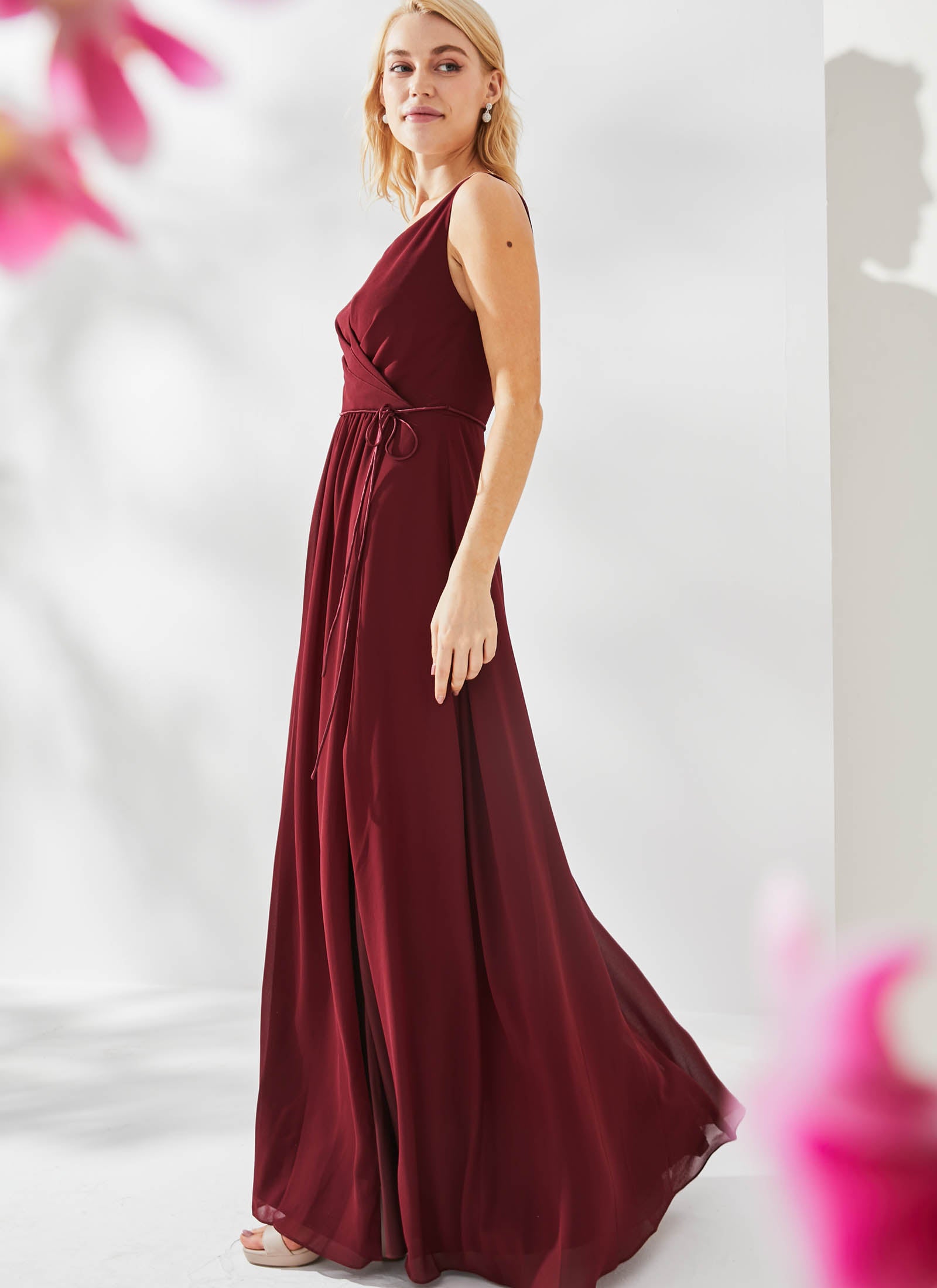 Ava Dress, Dark Burgundy