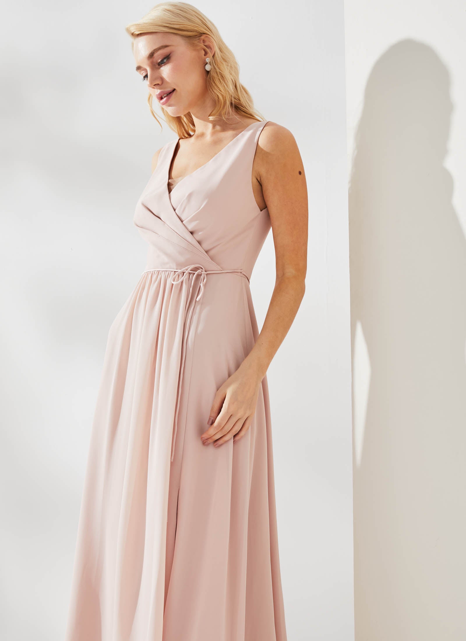 Ava Dress, Neutral Blush
