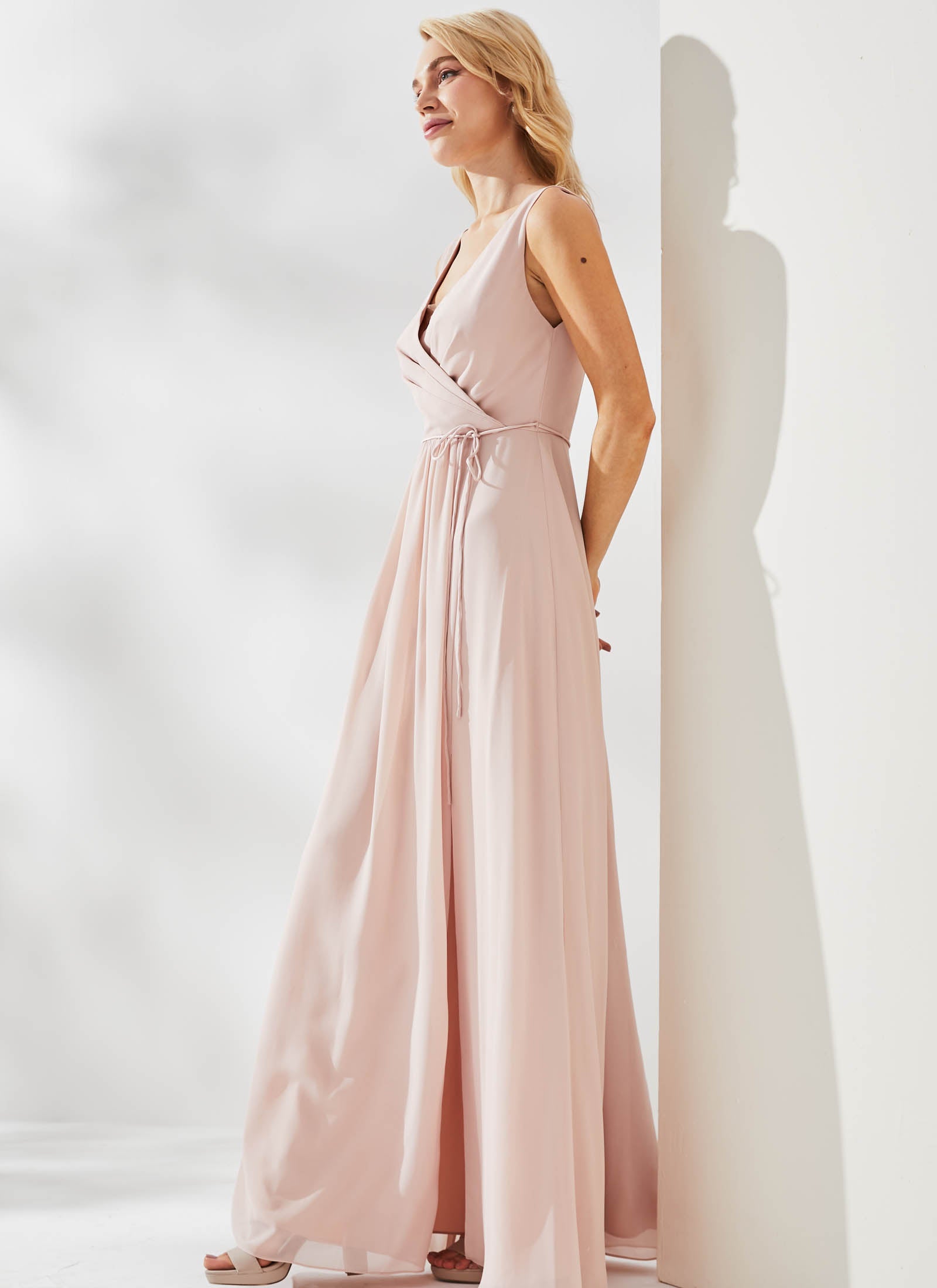 Ava Dress, Neutral Blush