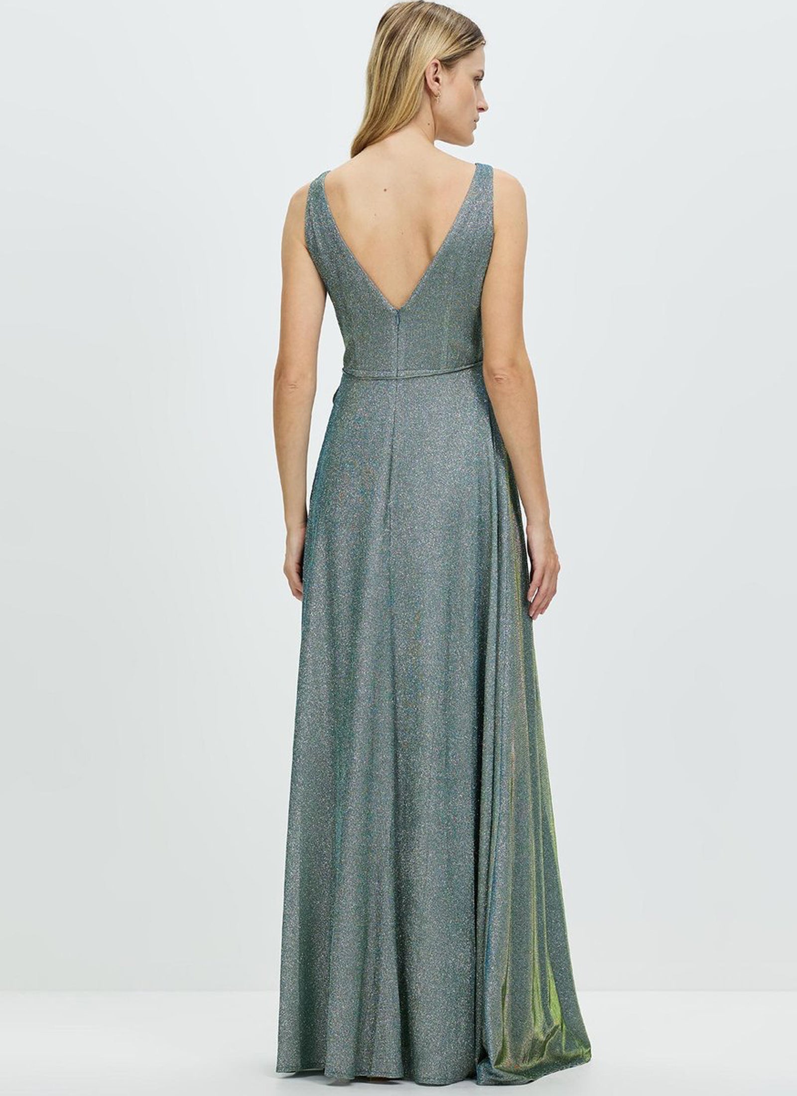 Ava Shimmer Dress, Olive