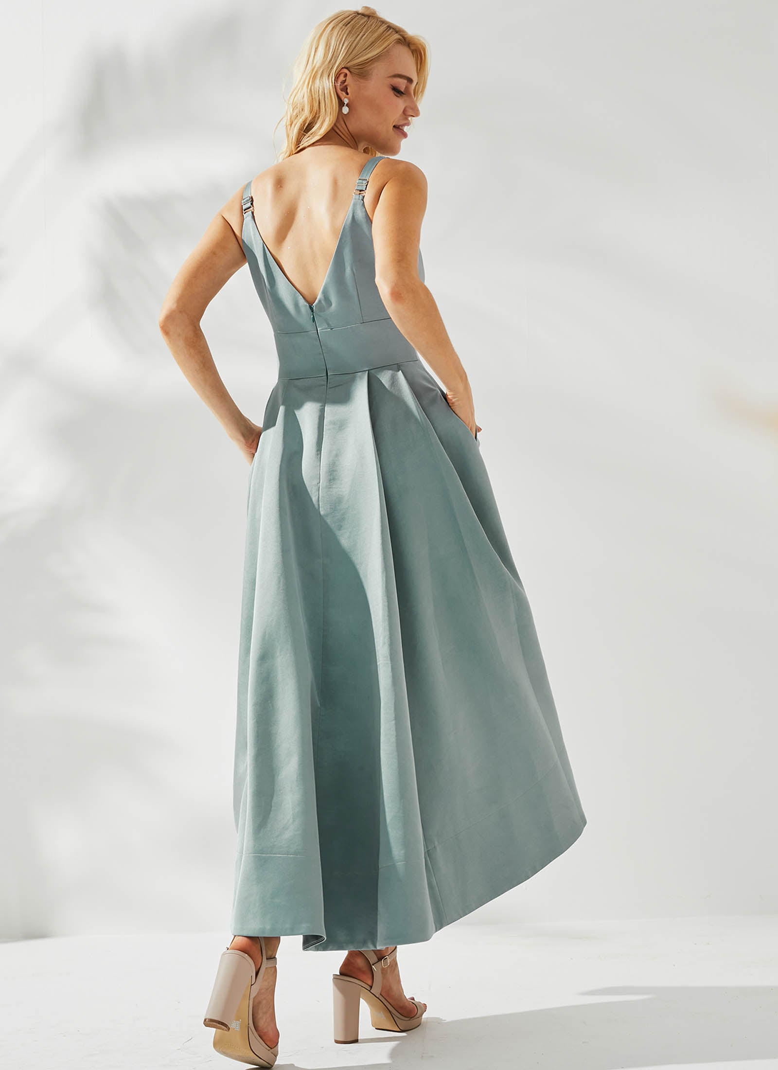 Audrey Dress, Eucalyptus