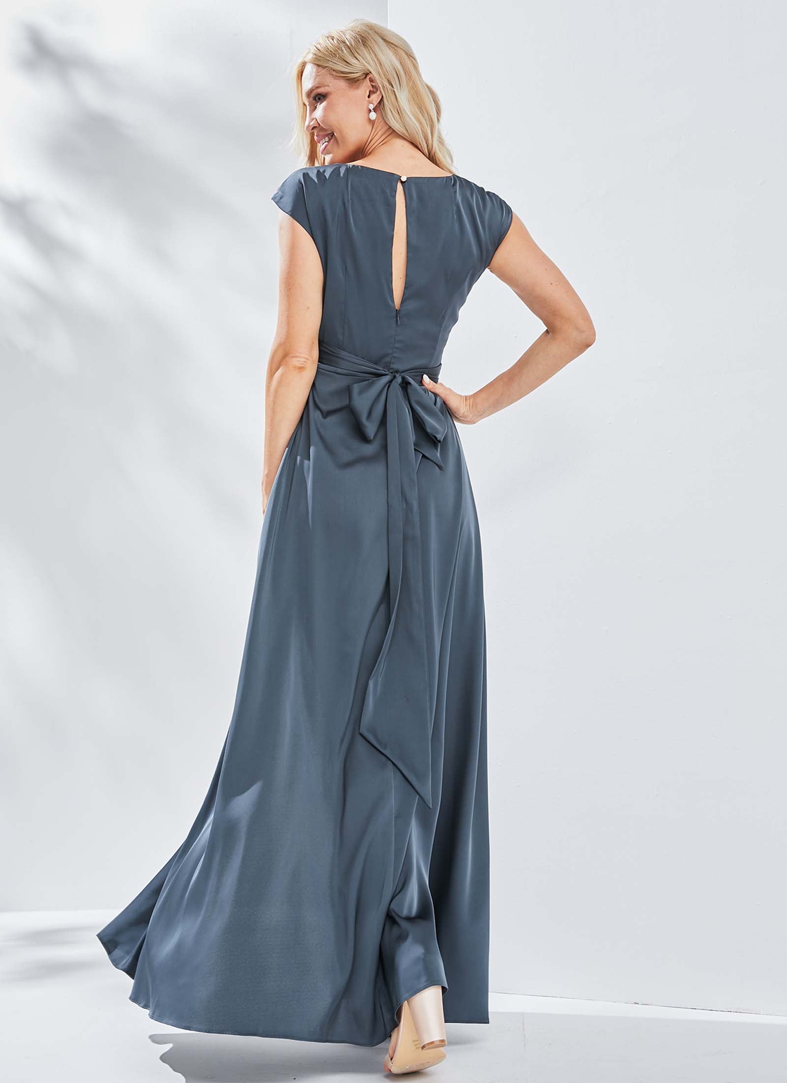 Aurelia Dress, Steel Grey