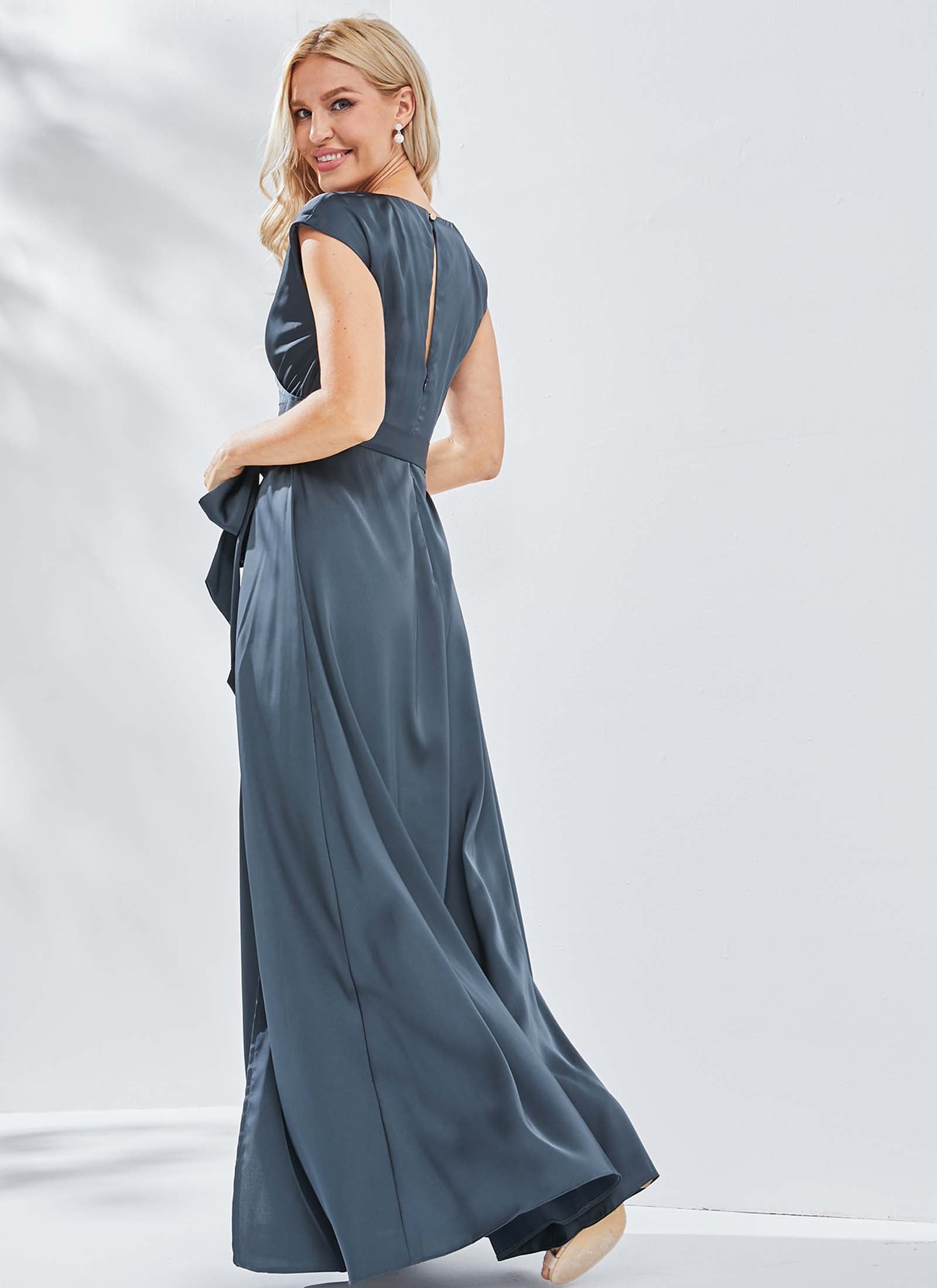 Aurelia Dress, Steel Grey