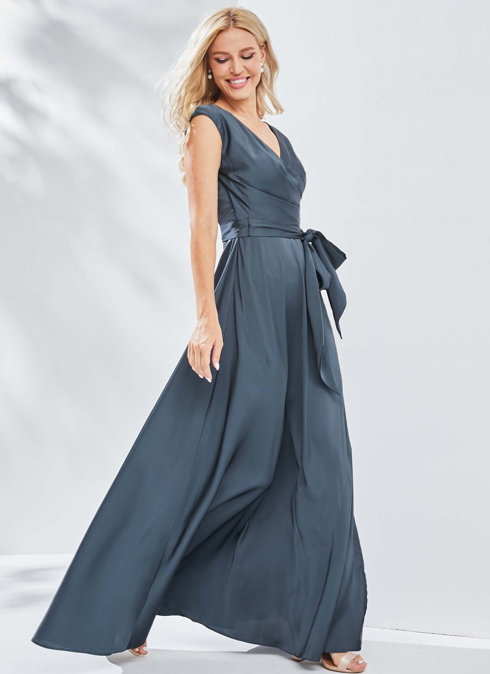 Aurelia Dress, Steel Grey