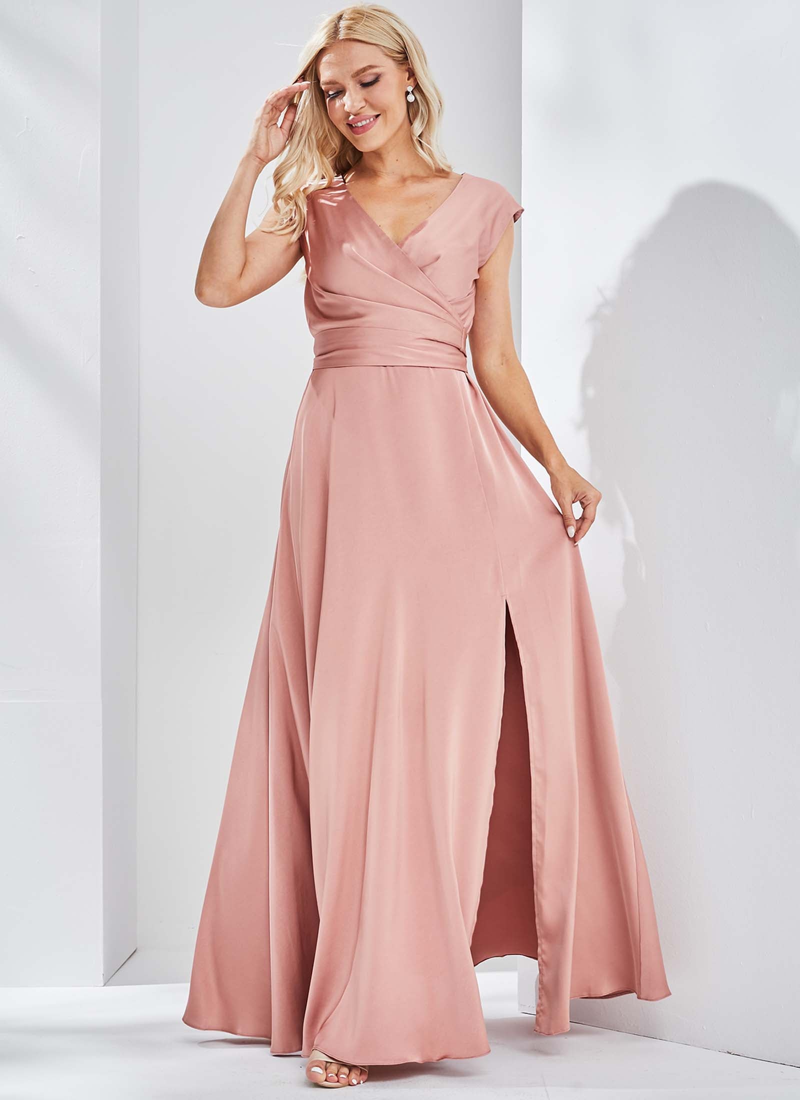 Aurelia Dress, Copper Pink