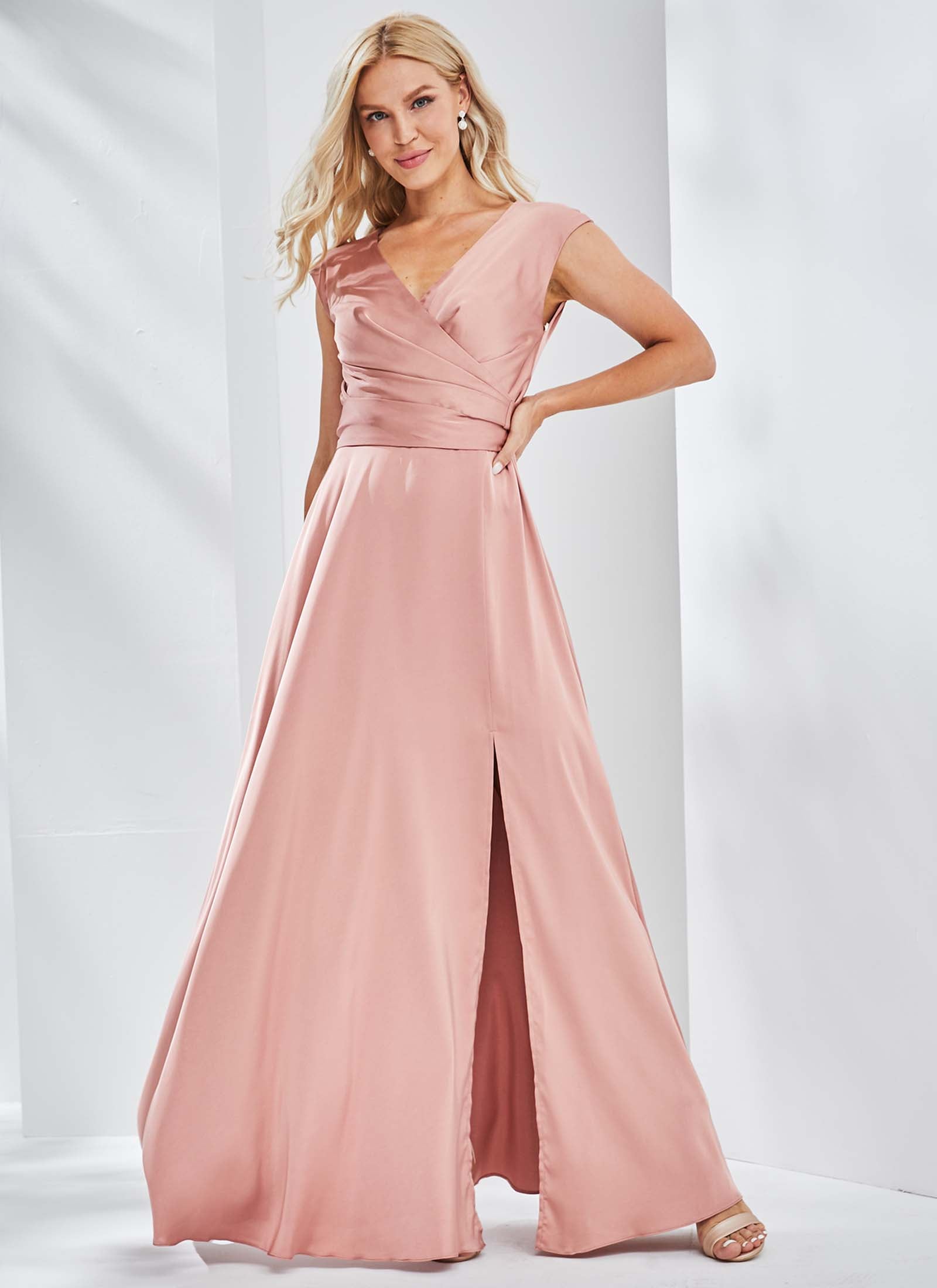 Aurelia Dress, Copper Pink