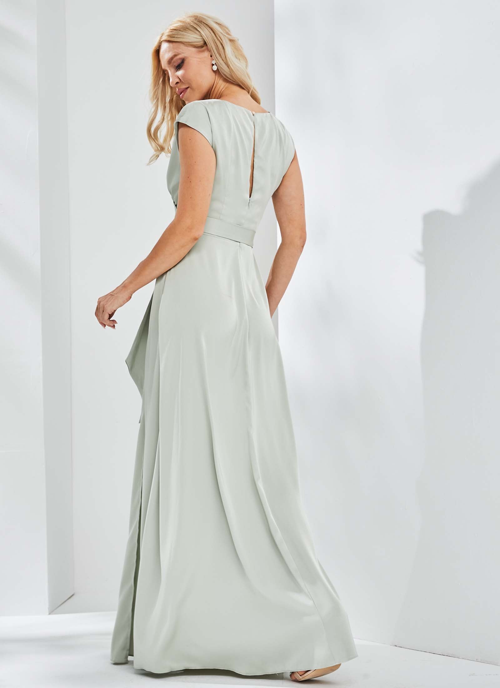 Aurelia Dress, Light Sage Green